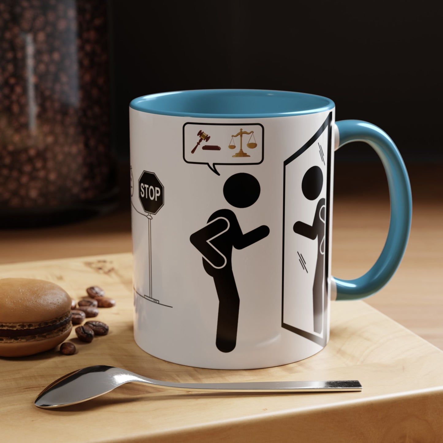 Judging Coffee Mug - 11 & 15oz Ceramic Drinkware for Funny Gift, Home Decor, Office Use, Tea Lovers, Unique Present