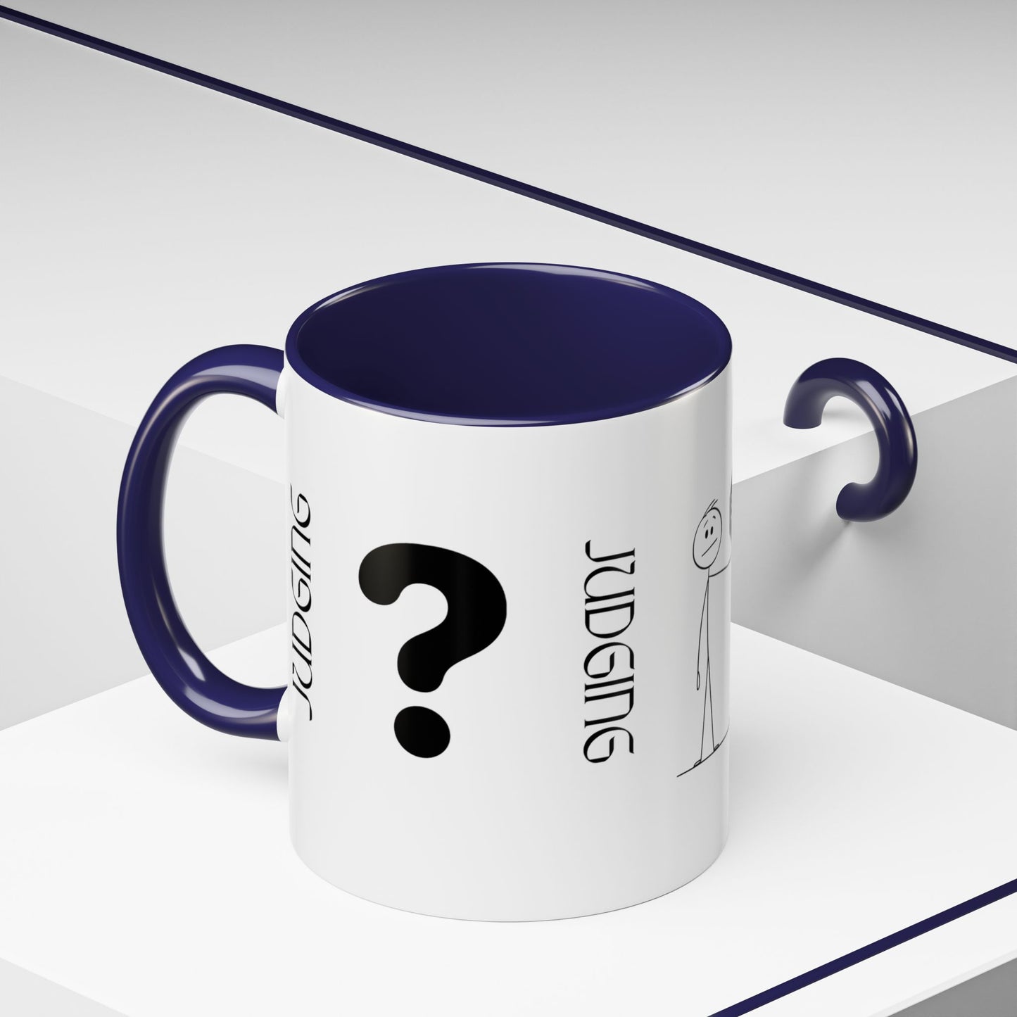 Judging Coffee Mug - 11 & 15oz Ceramic Drinkware for Funny Gift, Home Decor, Office Use, Tea Lovers, Unique Present