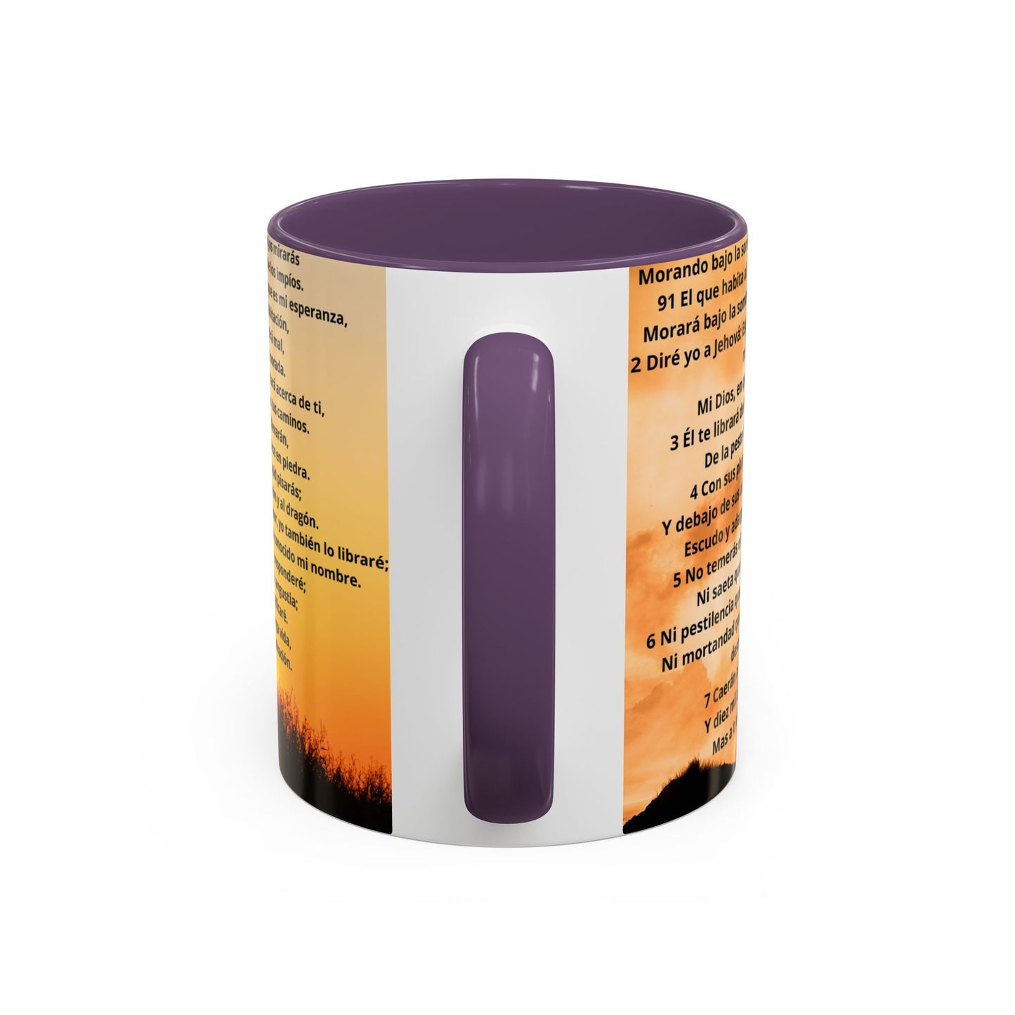 SALMO 91 Inspirational Coffee Mug, Motivational Mug, Gift for Coffee Lovers, Cozy Morning Vibes, Religious Gift