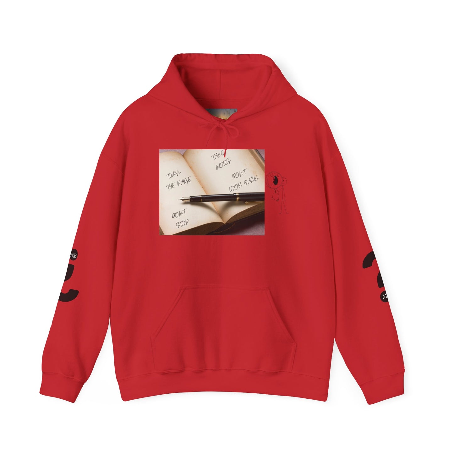 TURN THE PAGE Inspirational Quote Hoodie, Cozy Sweatshirt for Writers, Motivational Gift, Book Lover Apparel, Perfect for Holidays