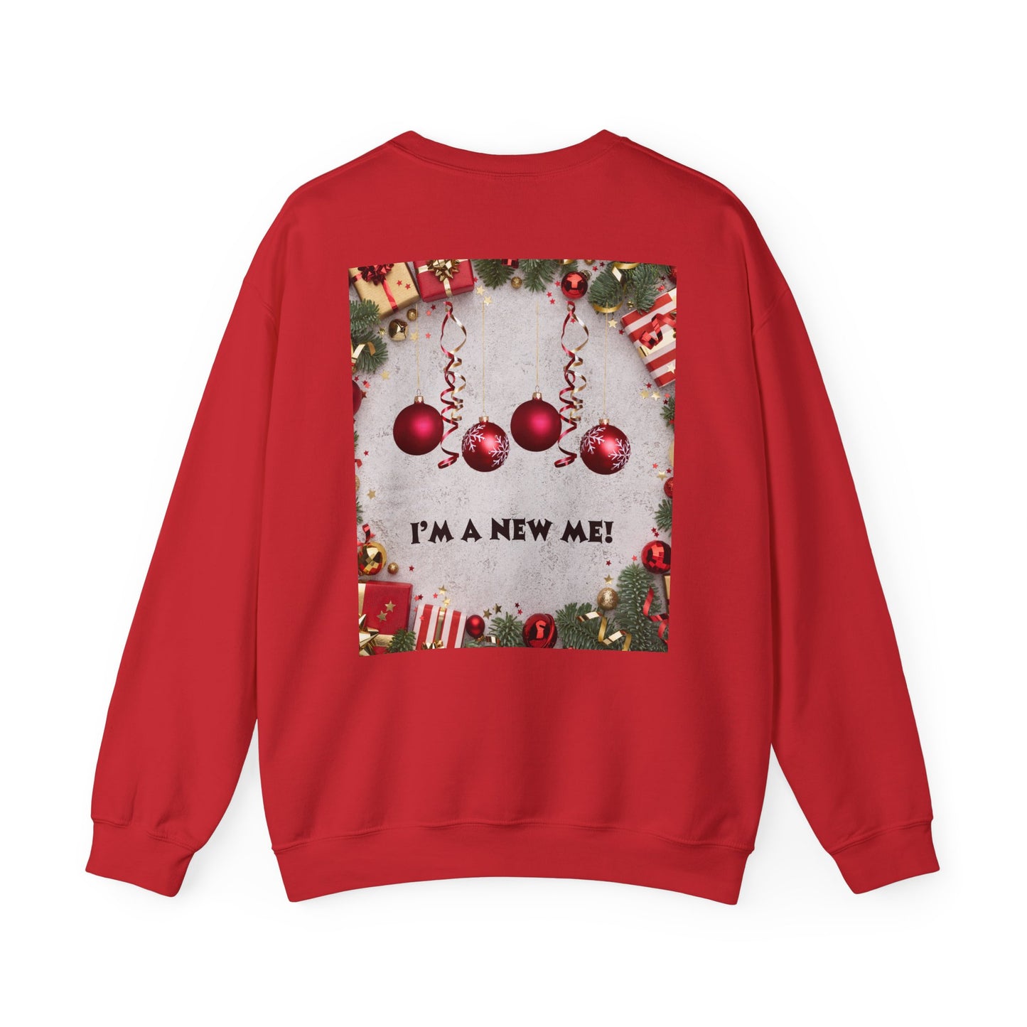 Cozy Christmas Sweatshirt - Reflect Empathy & Be A New You, Holiday Gift, Winter Fashion, Christmas Celebration, Unisex Crewneck