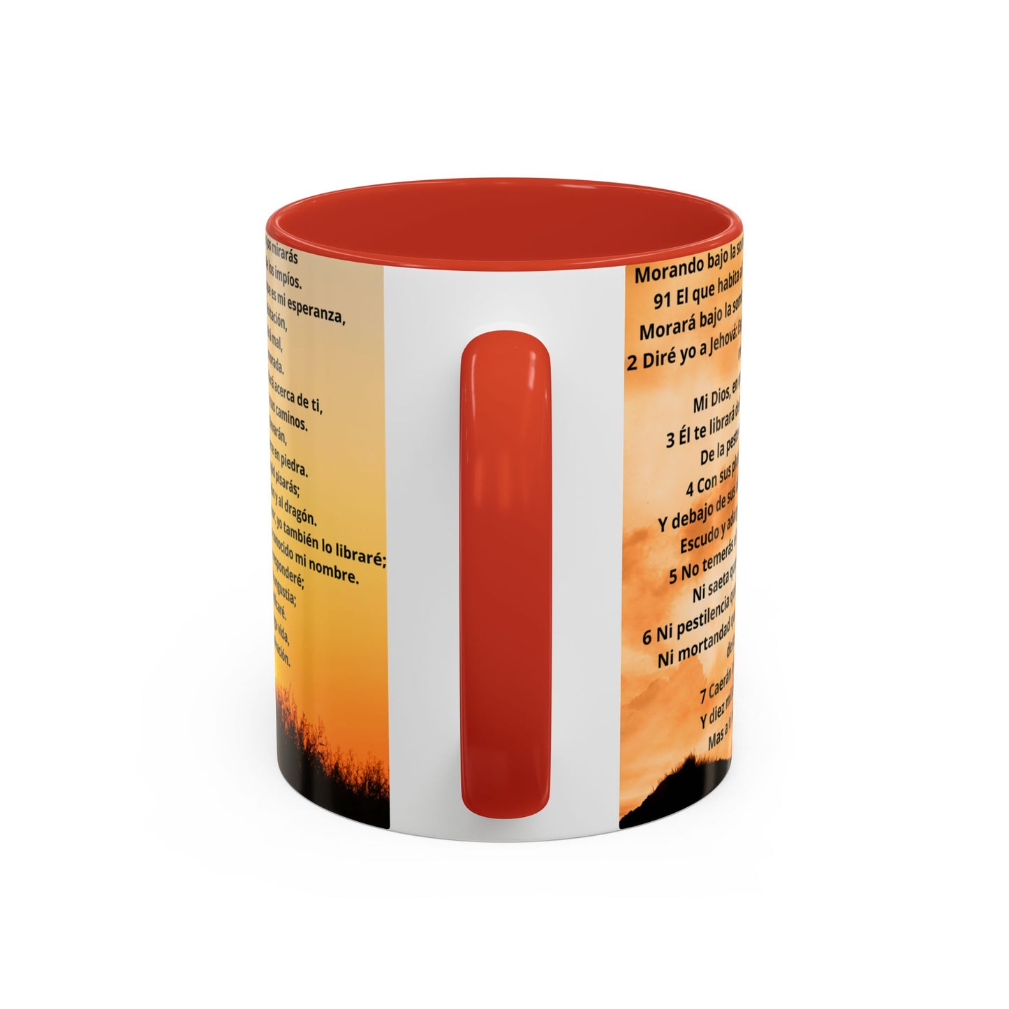 SALMO 91 Inspirational Coffee Mug, Motivational Mug, Gift for Coffee Lovers, Cozy Morning Vibes, Religious Gift