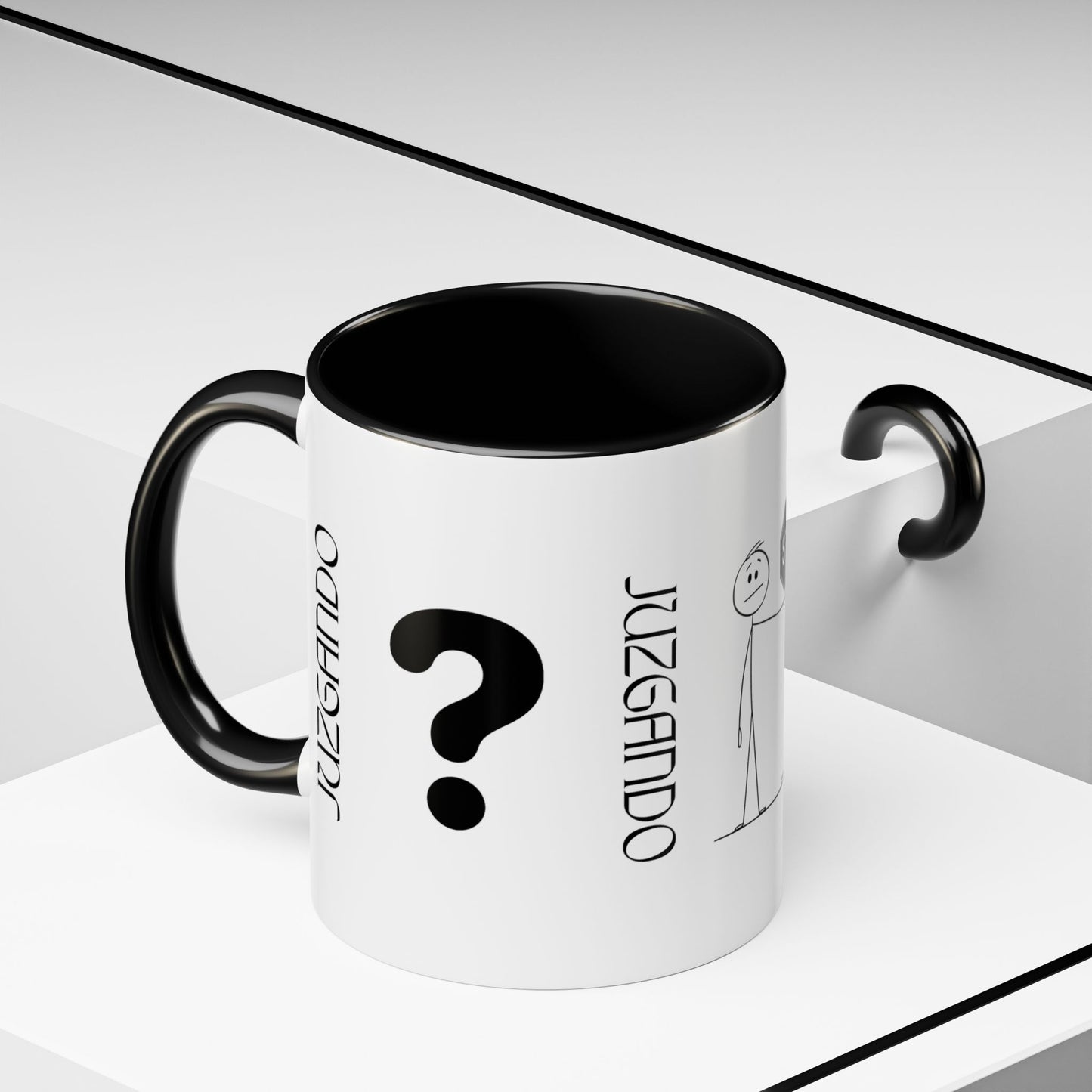 JUZGANDO Coffee Mug for Everyday Laughs, Funny Gift for Coffee Lovers, Quirky Office Mug, Unique Holiday Gift, Playful Drinkware