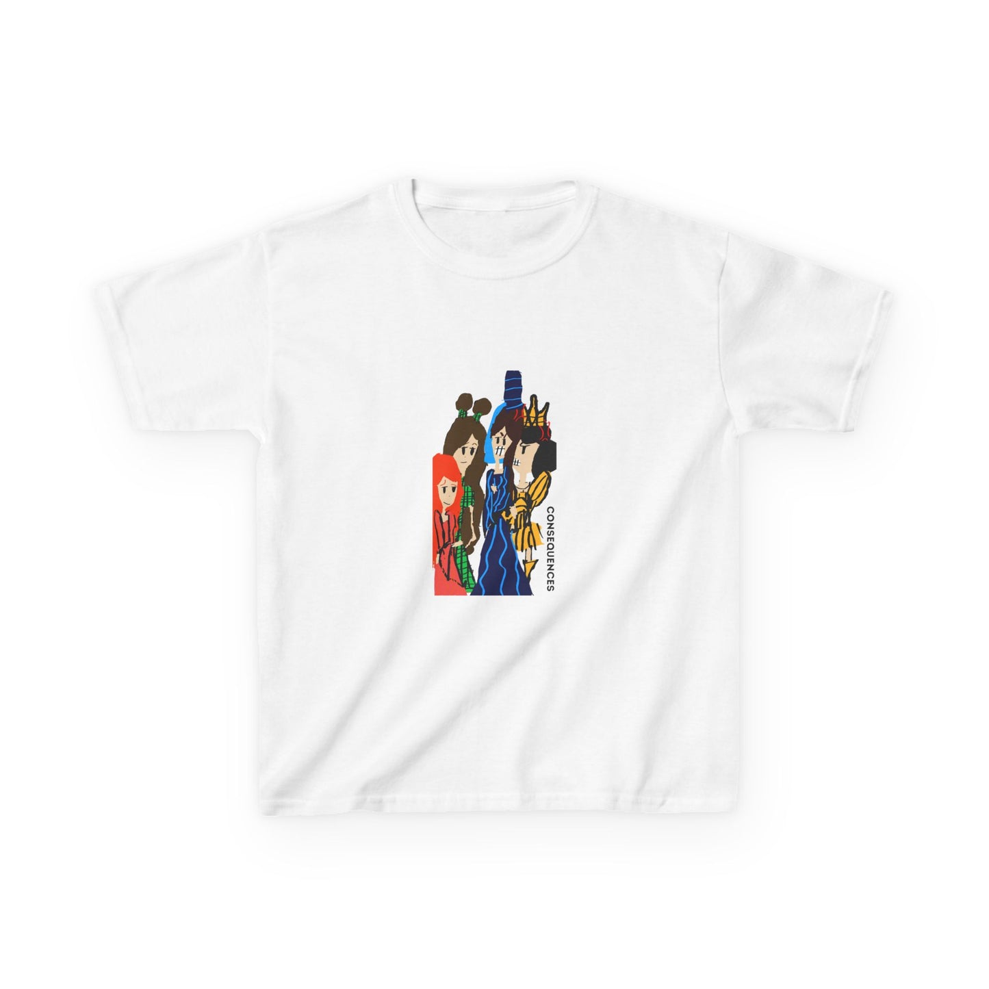 CONSEQUENCES ISAAC IDYER ARTS DESINGS Kids Heavy Cotton™ Tee