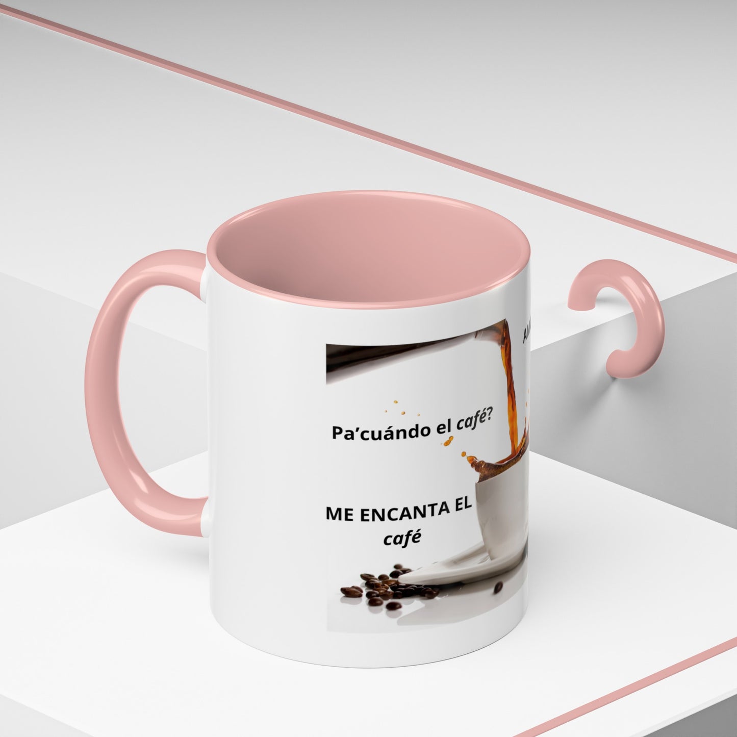 NEW ME IM AMO EL café Accent Coffee Mug (11, 15oz)