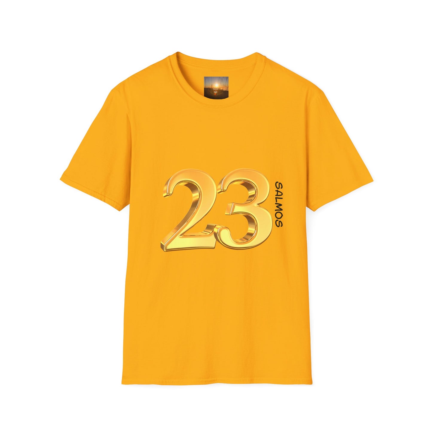 SALMOS 23 Inspirational Unisex T-Shirt with Psalm 23 Design, Motivational Gift for Friends, Faith-Based Apparel, Religious Shirt, Casual Wear