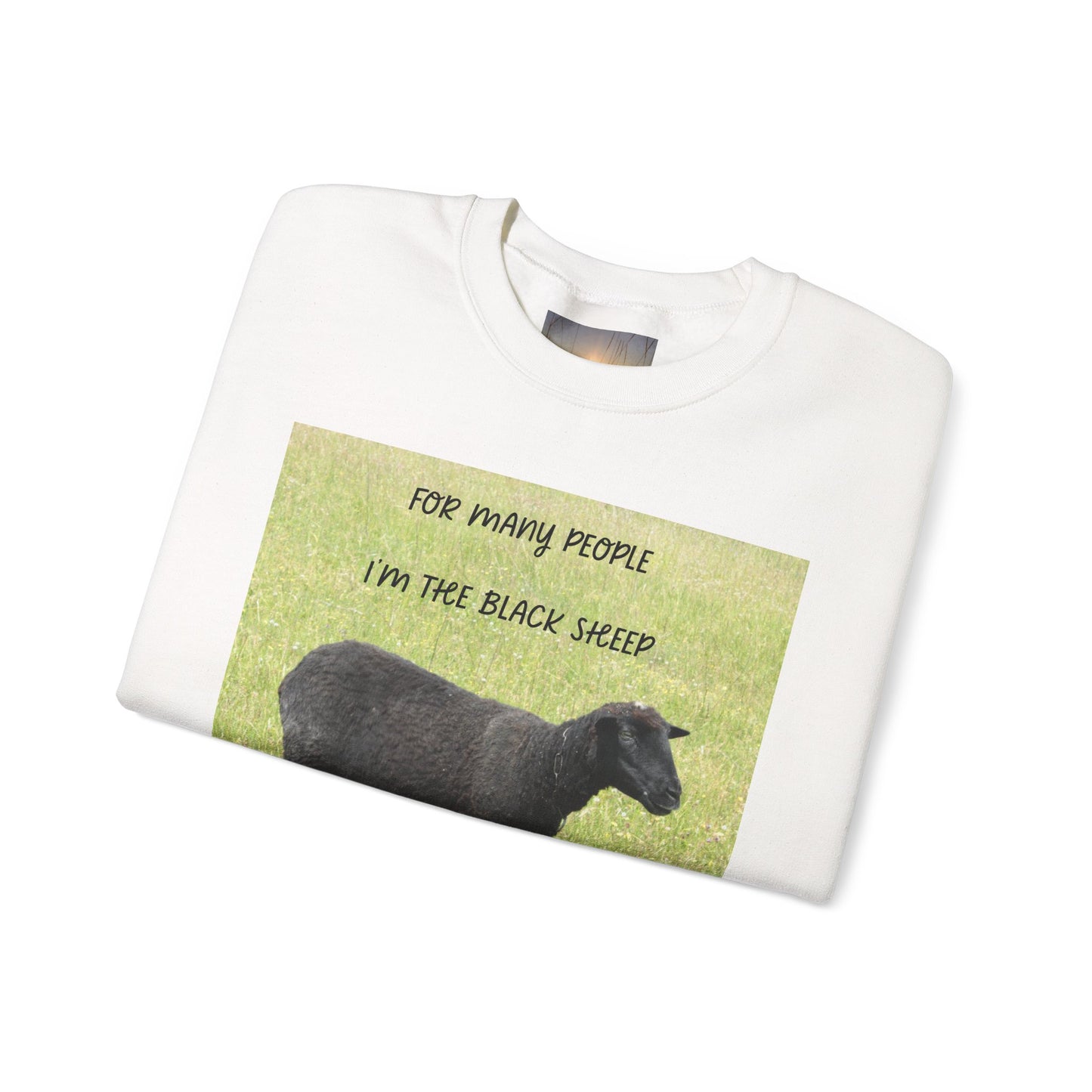 Black Sheep Crewneck Sweatshirt, Funny Gift for Introverts, Cozy Unisex Sweatshirt, Perfect for Casual Wear, Unique Gift Idea