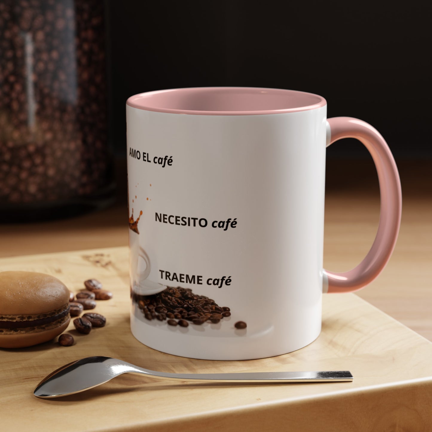 NEW ME IM AMO EL café Accent Coffee Mug (11, 15oz)