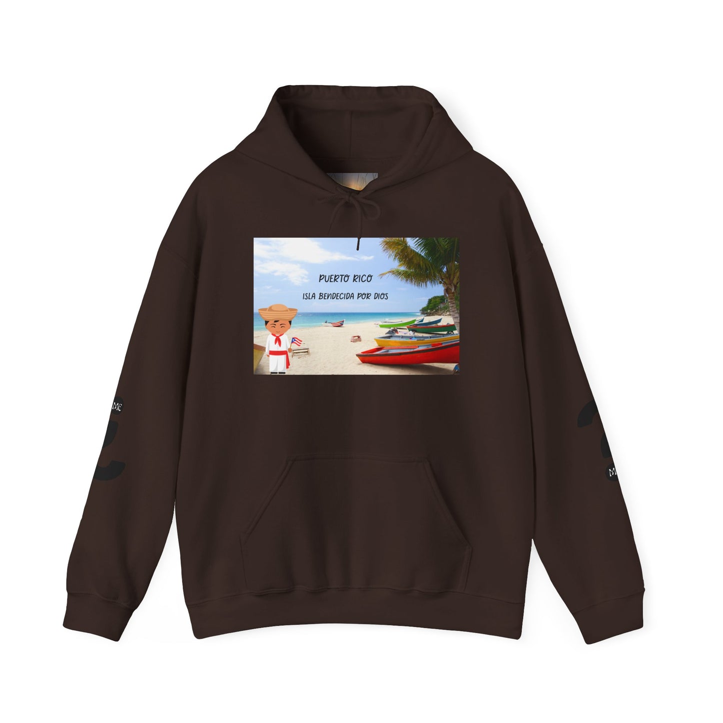 Puerto Rico Love Hooded Sweatshirt, Beach Vibes Sweatshirt, Unisex Vacation Hoodie, Island Life Apparel, Tropical Gift for Travelers