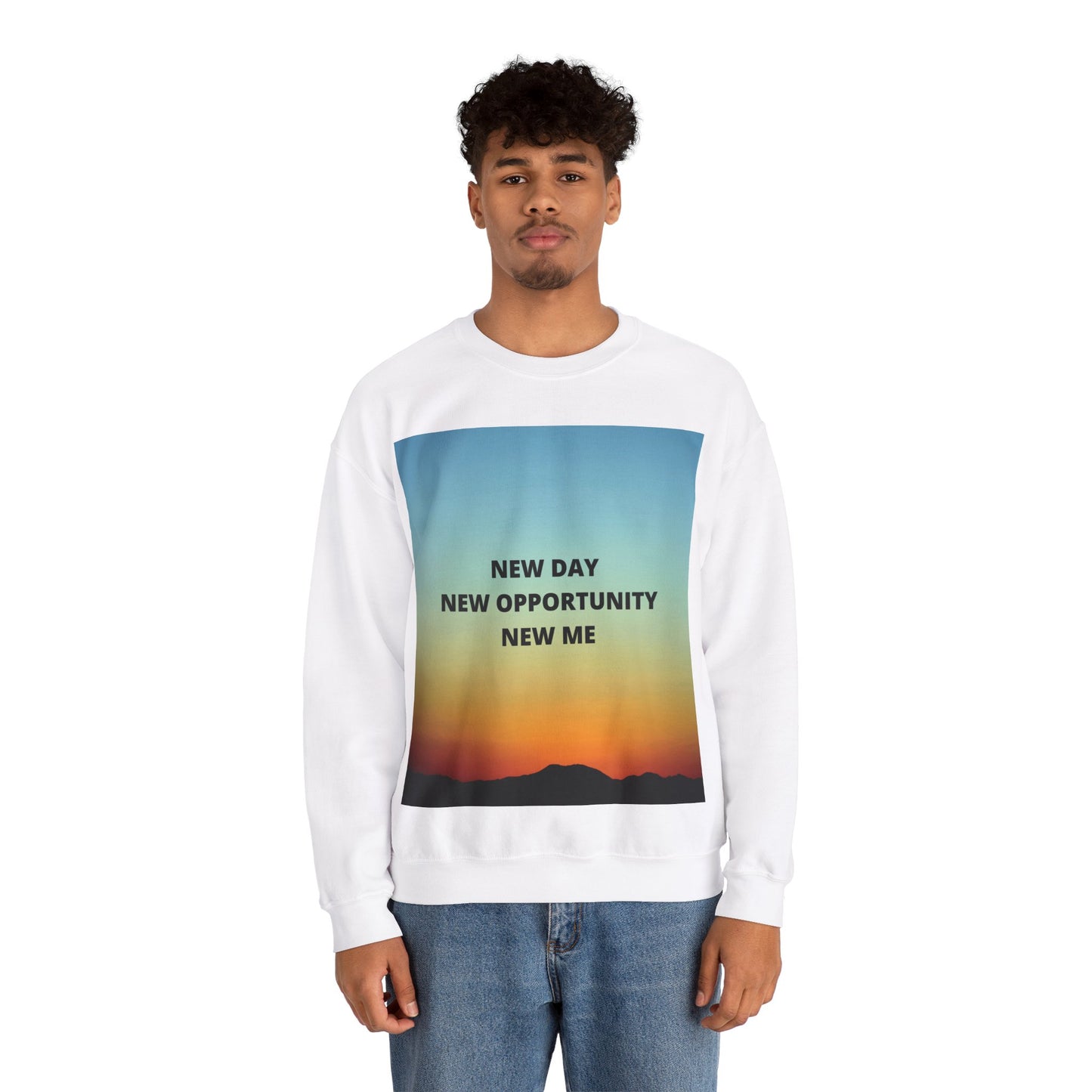 NEW DAY NEW OPPORTUNITY NEW ME Unisex Heavy Blend™ Crewneck Sweatshirt