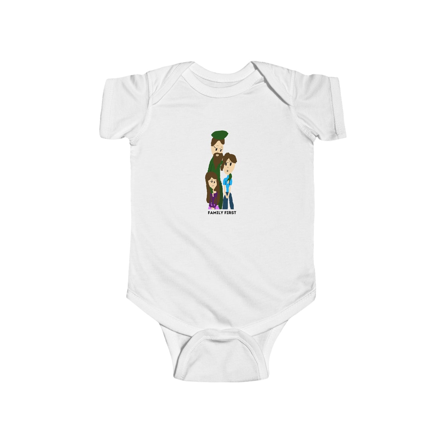 FAMILY FIRST ISAAC IDYER ARTS DESINGS Infant Fine Jersey Bodysuit
