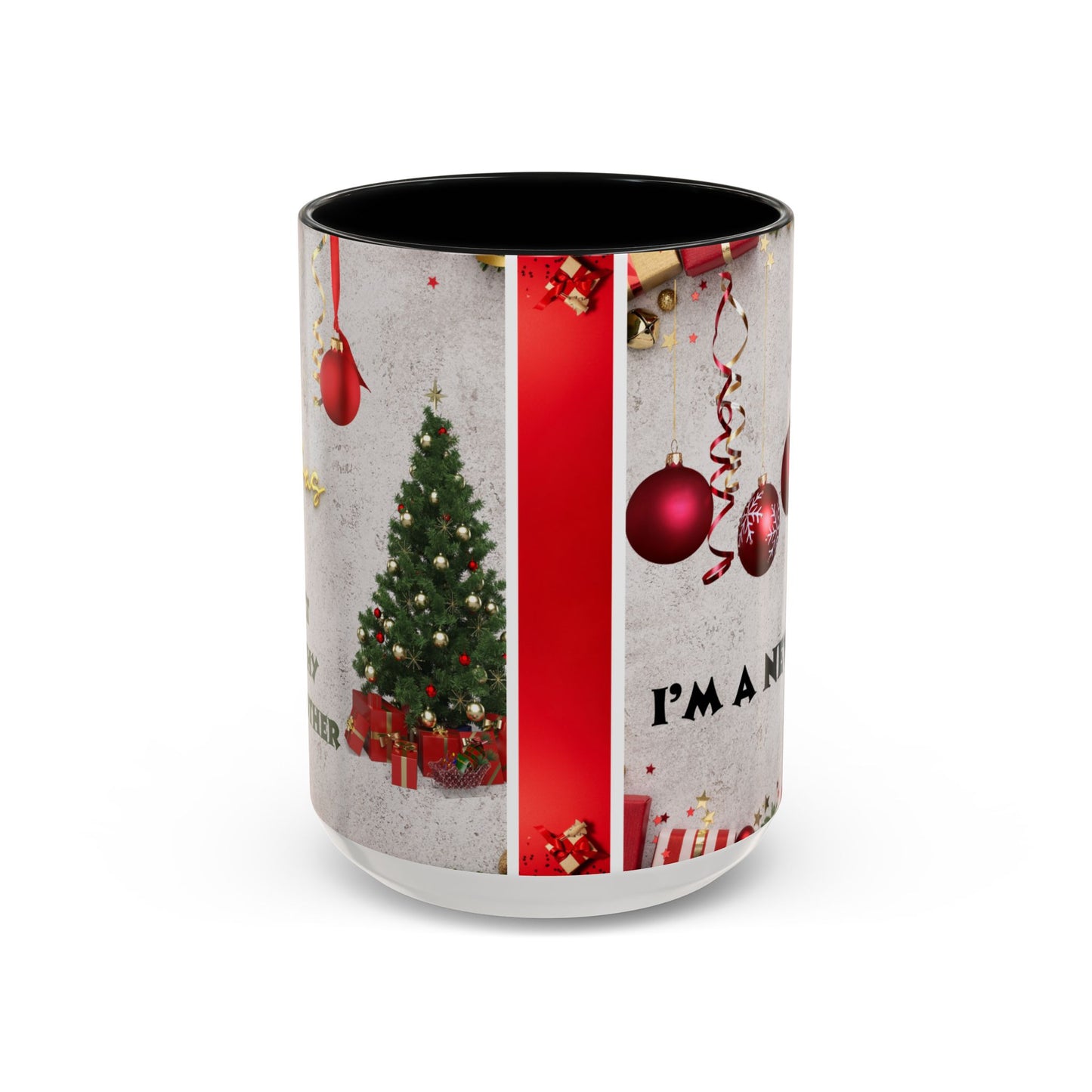 Festive Accent Coffee Mug for New Beginnings, Holiday Gift for Friends, Christmas Celebration, Unique Home Decor, Motivational Drinkware