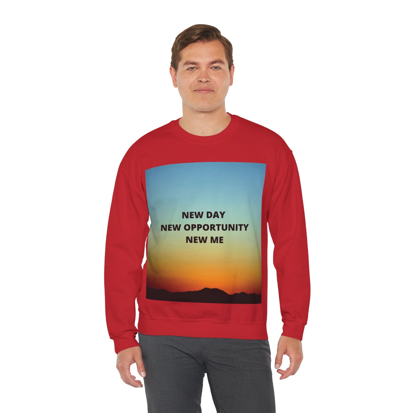 NEW DAY NEW OPPORTUNITY NEW ME Unisex Heavy Blend™ Crewneck Sweatshirt