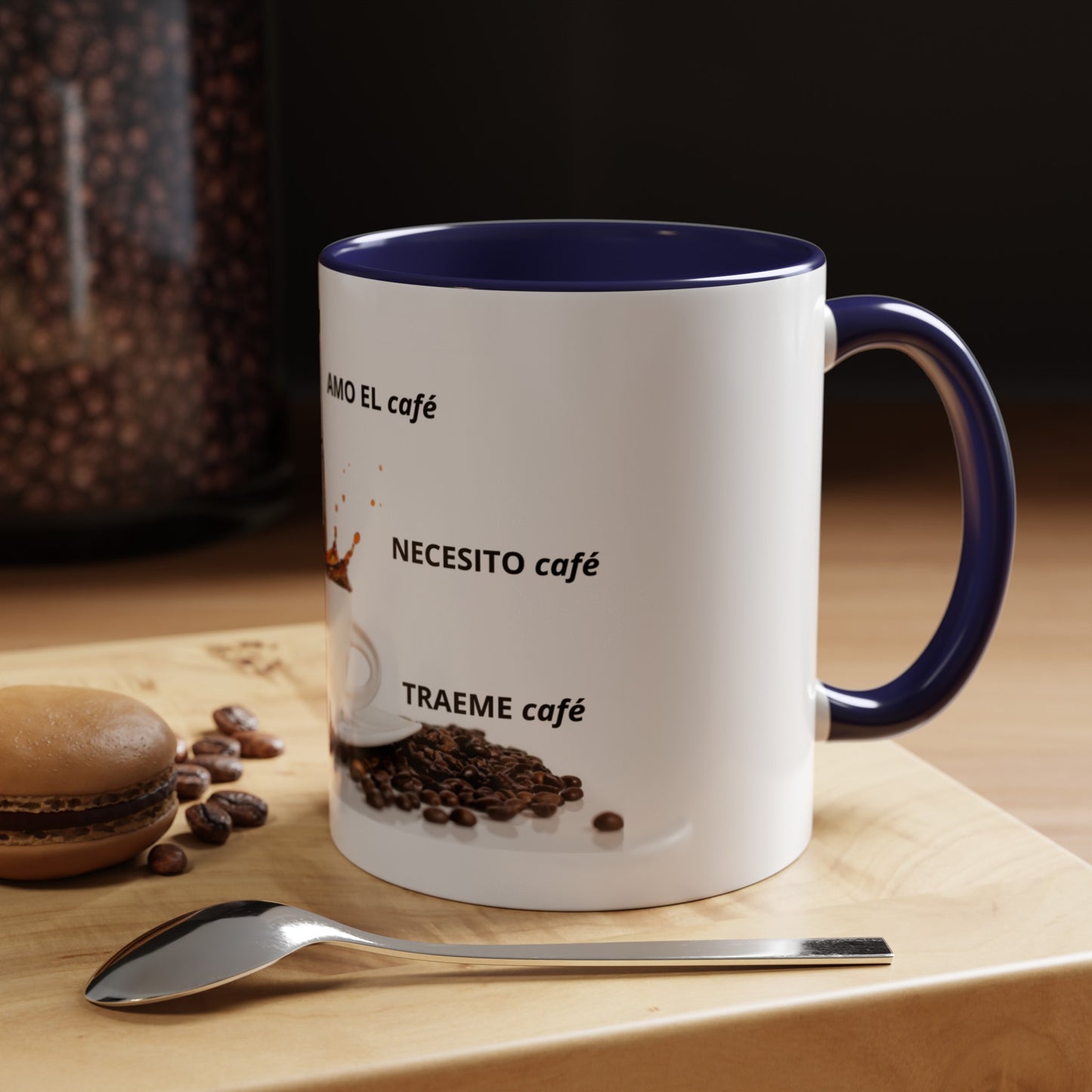 NEW ME IM AMO EL café Accent Coffee Mug (11, 15oz)