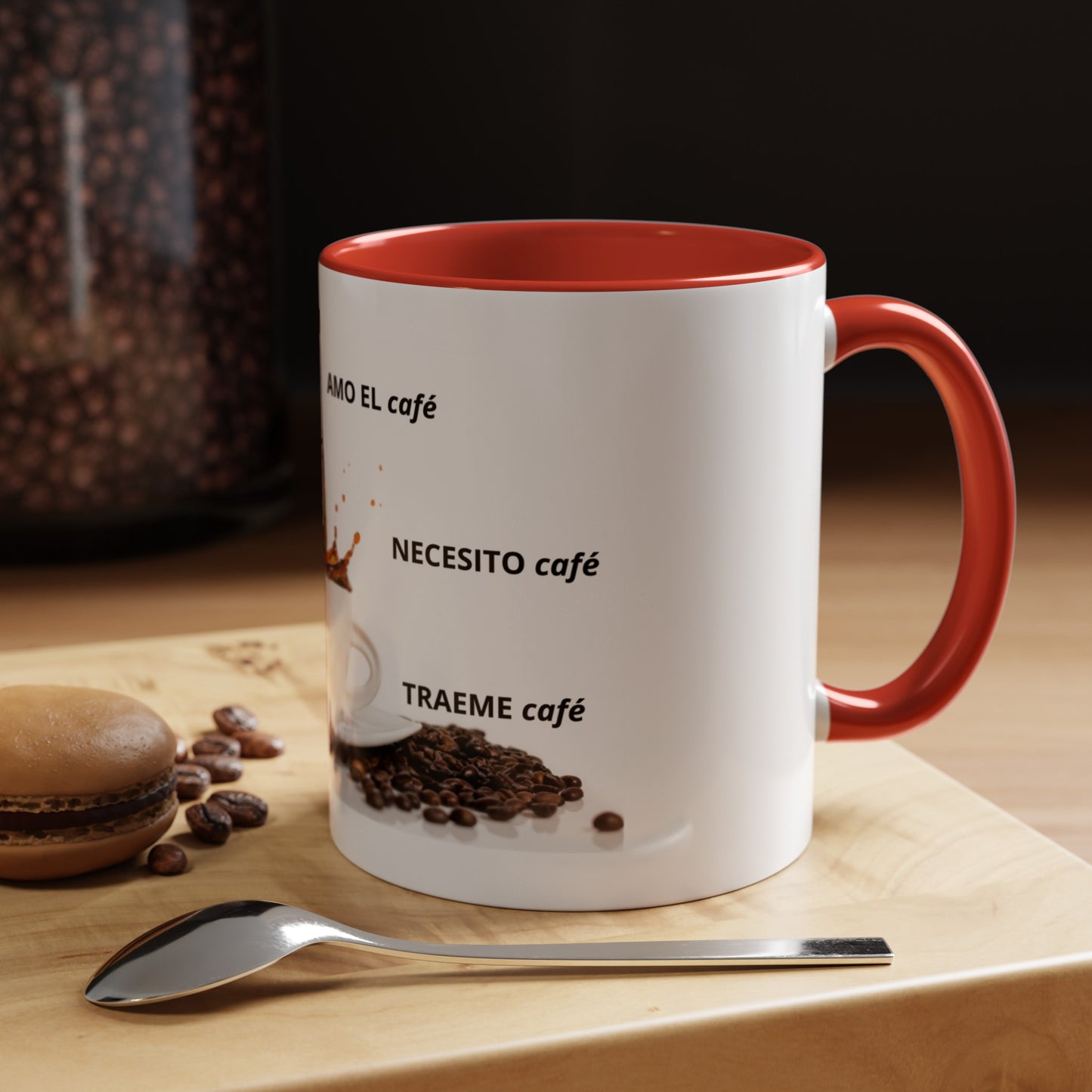 NEW ME IM AMO EL café Accent Coffee Mug (11, 15oz)