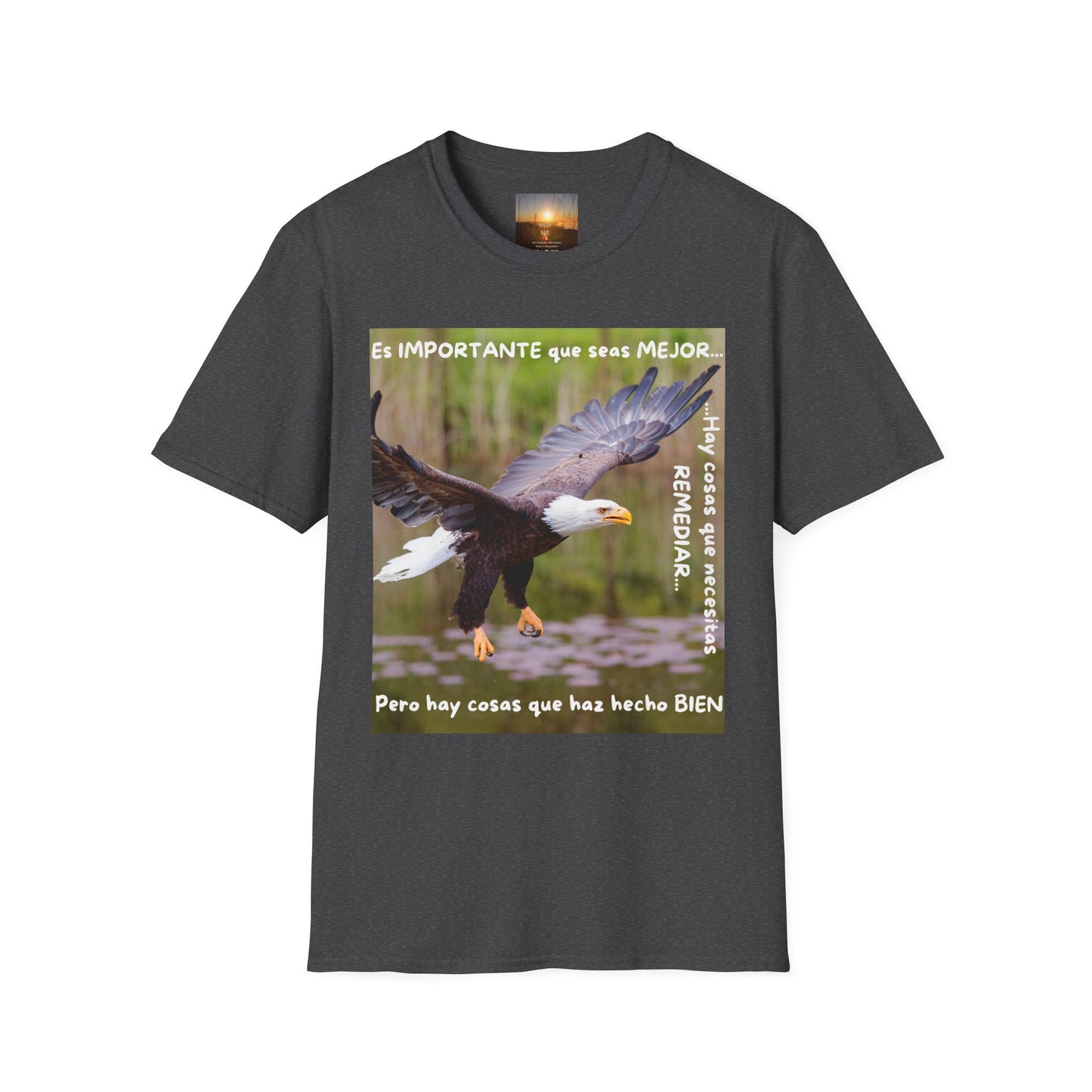 Puedes ser MEJOR Inspirational Eagle T-Shirt, Motivational Aviary Tee, Unisex Graphic Shirt, Perfect Gift for Nature Lovers
