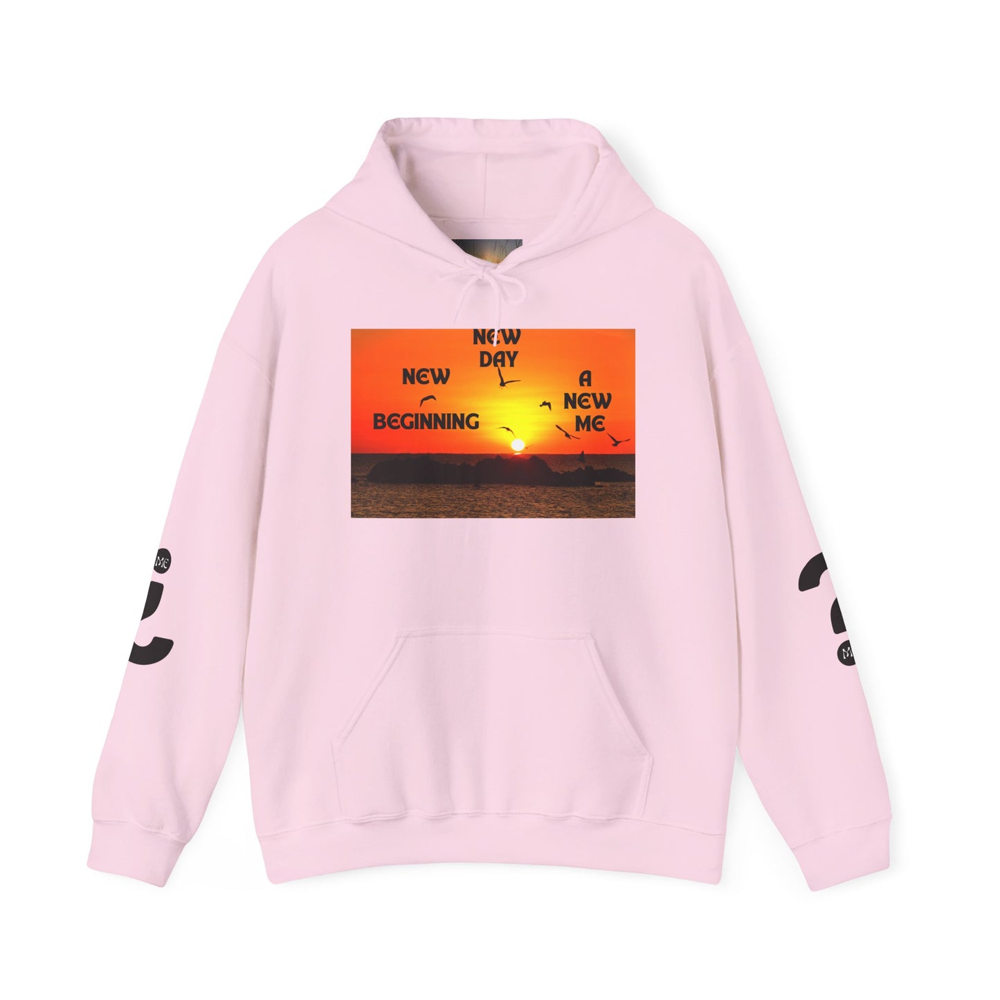 New Day, New Me Motivational Hoodie - Cozy Unisex Sweatshirt for Inspiration, Self-Care, Fitness Goals, Gift for Him, Her
