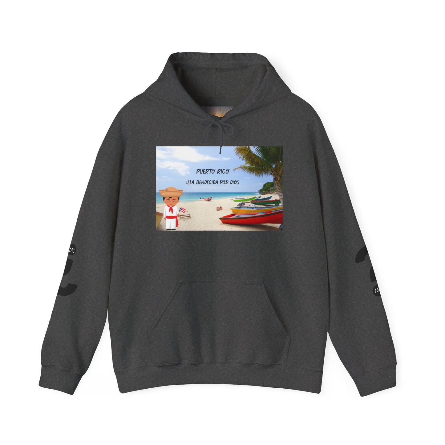 Puerto Rico Love Hooded Sweatshirt, Beach Vibes Sweatshirt, Unisex Vacation Hoodie, Island Life Apparel, Tropical Gift for Travelers