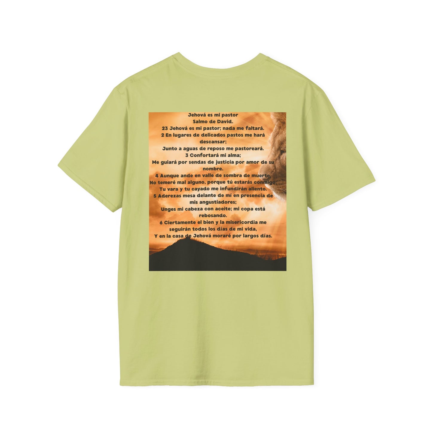 SALMOS 23 Inspirational Unisex T-Shirt with Psalm 23 Design, Motivational Gift for Friends, Faith-Based Apparel, Religious Shirt, Casual Wear