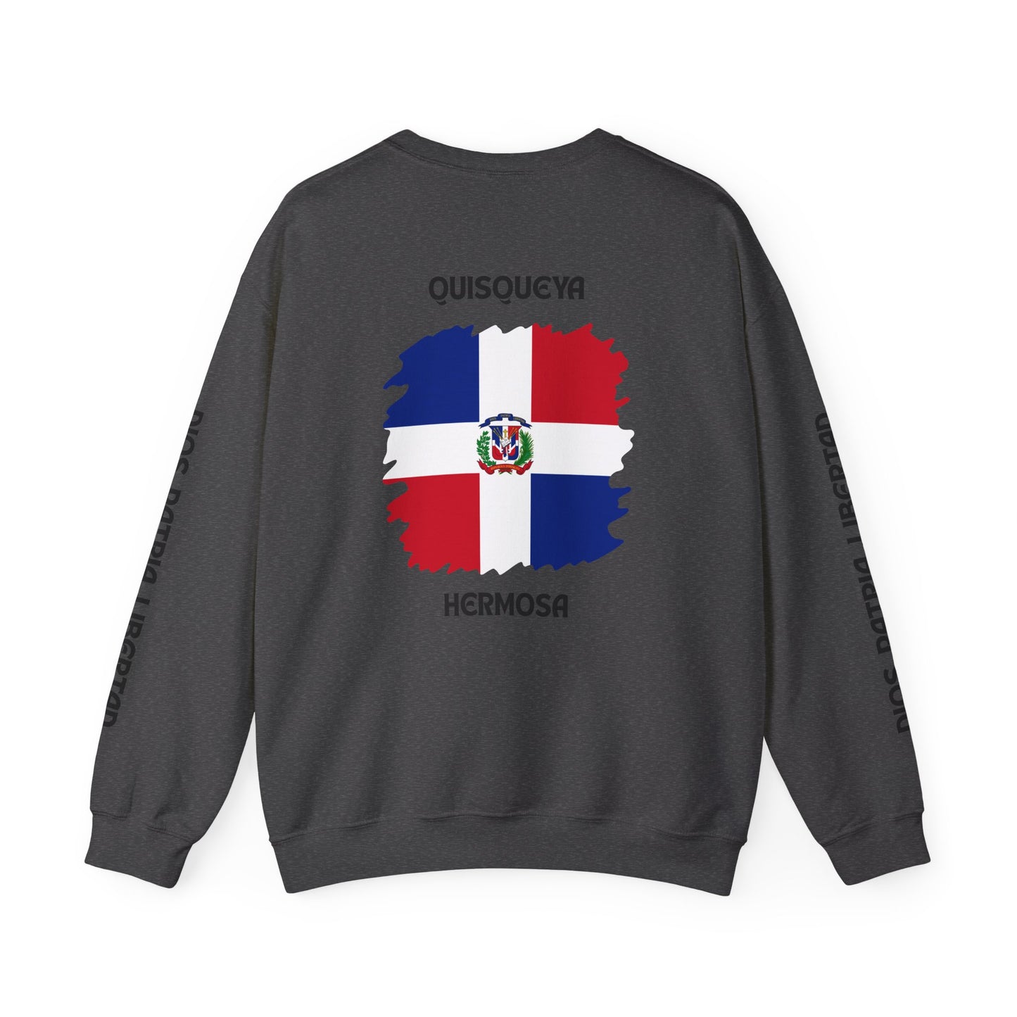 QUISQUEYA HERMOSA Tropical Paradise Sweatshirt - Dios Patria Libertad, Quisqueya Hermosa, Dominican Republic Gift, Beach Vibes, Unisex Crewneck