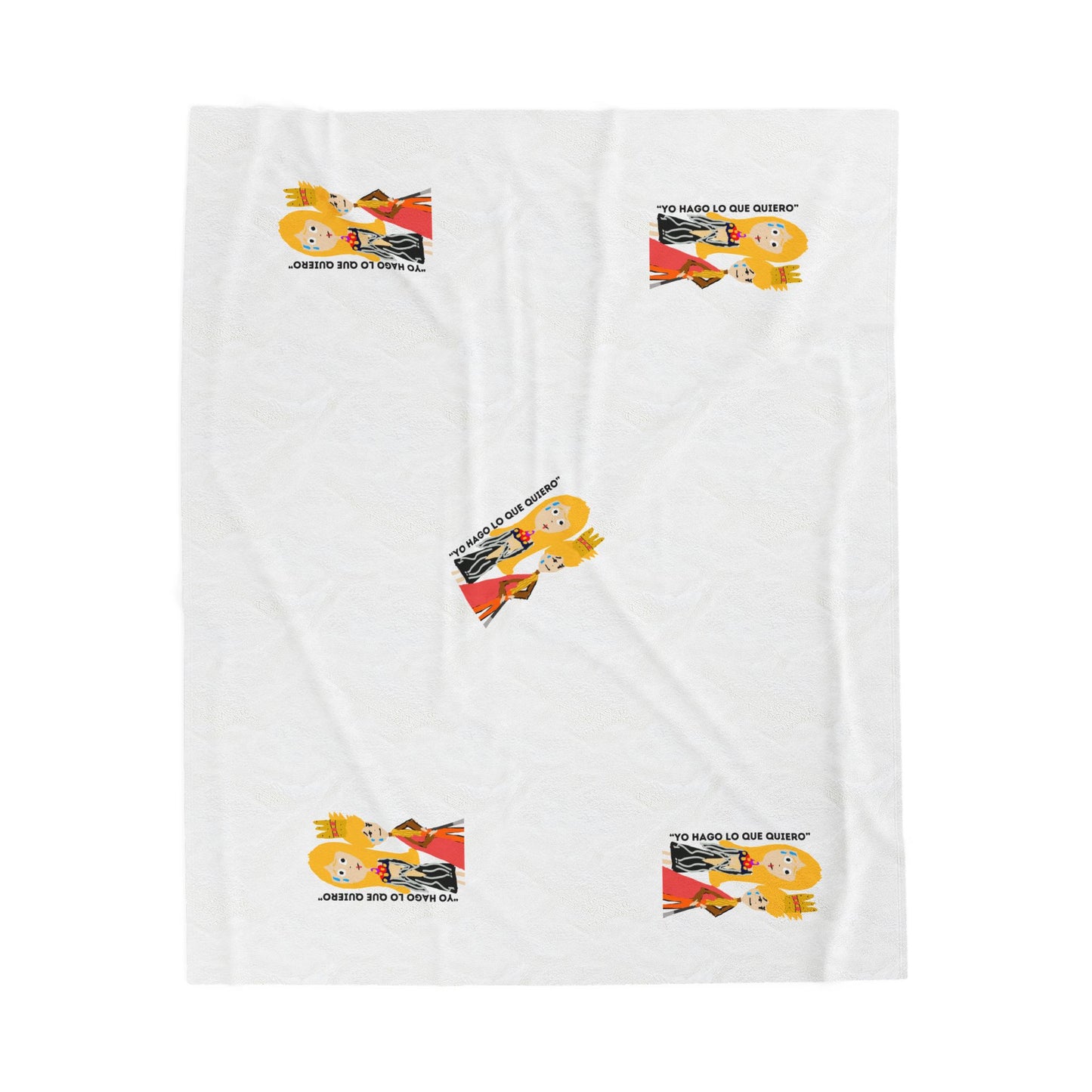 YO HAGO LO QUE QUIERO Velveteen Plush Blanket