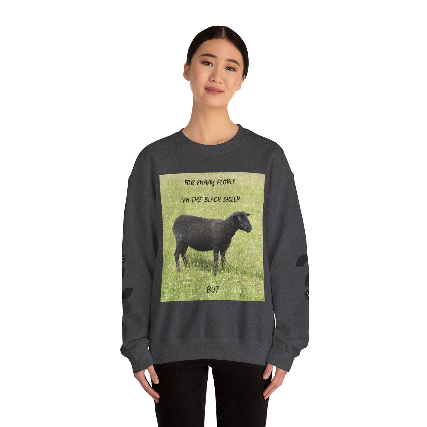 Black Sheep Crewneck Sweatshirt, Funny Gift for Introverts, Cozy Unisex Sweatshirt, Perfect for Casual Wear, Unique Gift Idea