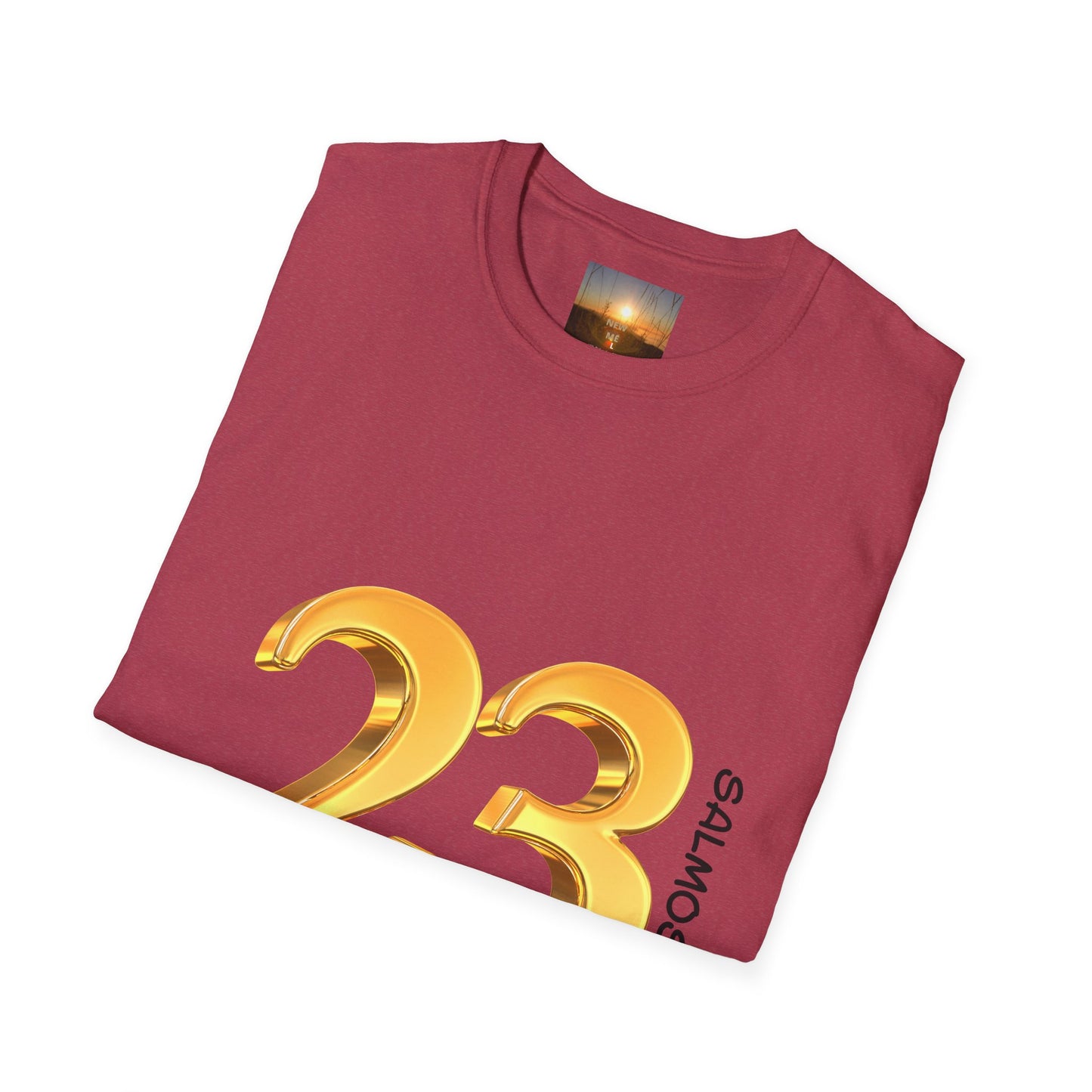 SALMOS 23 Inspirational Unisex T-Shirt with Psalm 23 Design, Motivational Gift for Friends, Faith-Based Apparel, Religious Shirt, Casual Wear