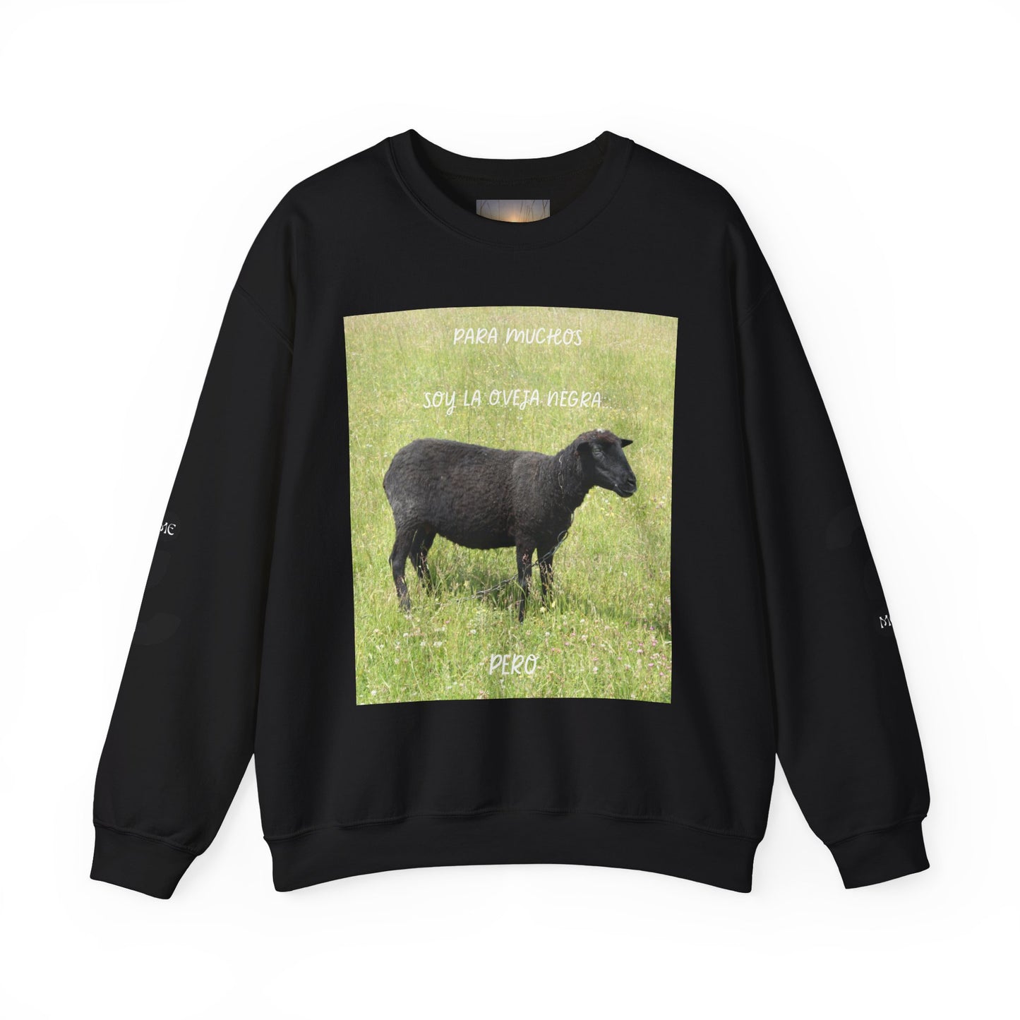 OVEJA NEGRA Crewneck Sweatshirt, Perfect Gift for Animal Lovers, Farmhouse Style, Pastoral Vibe, Ideal for Holidays