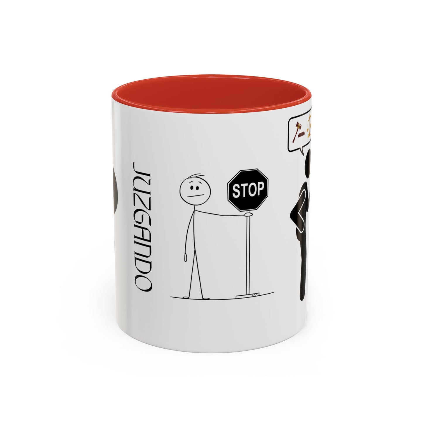 JUZGANDO Coffee Mug for Everyday Laughs, Funny Gift for Coffee Lovers, Quirky Office Mug, Unique Holiday Gift, Playful Drinkware