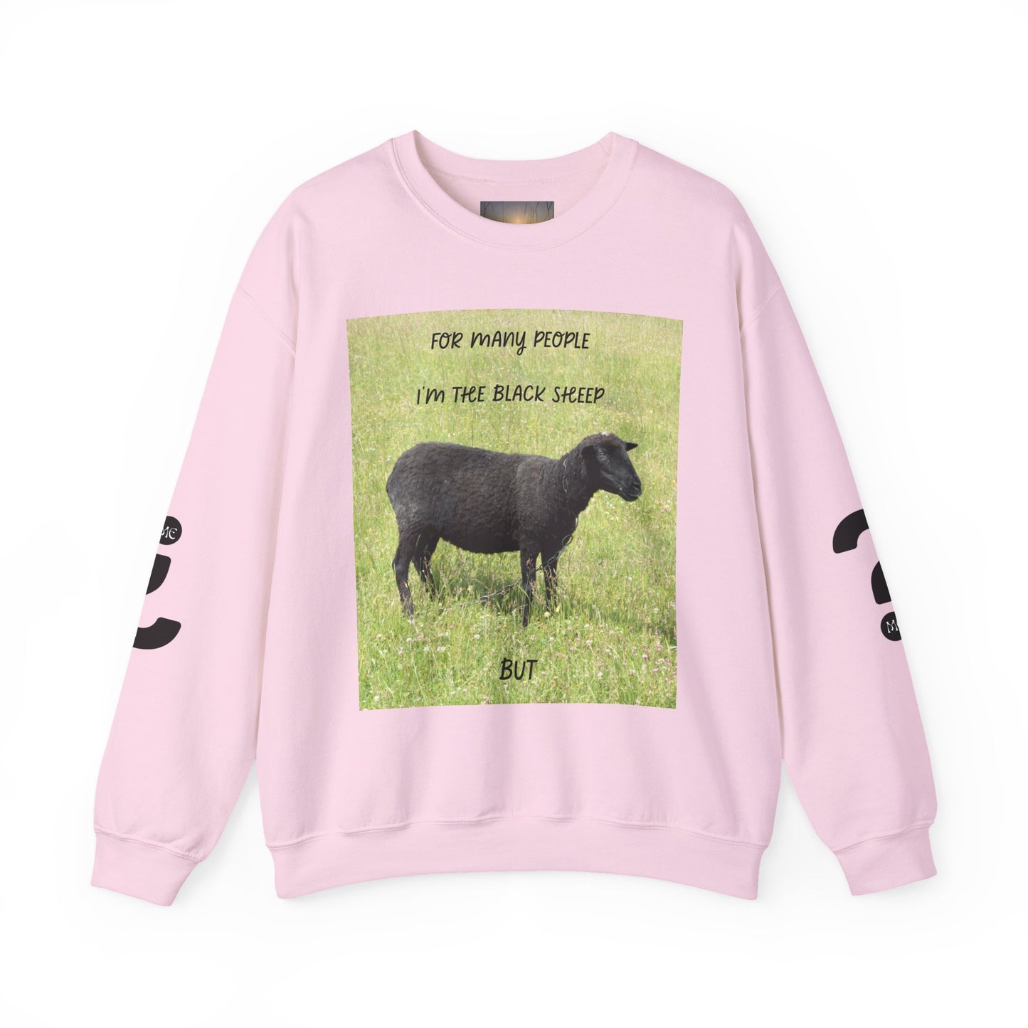 Black Sheep Crewneck Sweatshirt, Funny Gift for Introverts, Cozy Unisex Sweatshirt, Perfect for Casual Wear, Unique Gift Idea