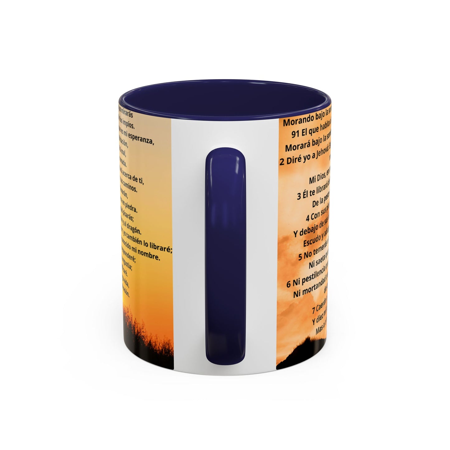 SALMO 91 Inspirational Coffee Mug, Motivational Mug, Gift for Coffee Lovers, Cozy Morning Vibes, Religious Gift