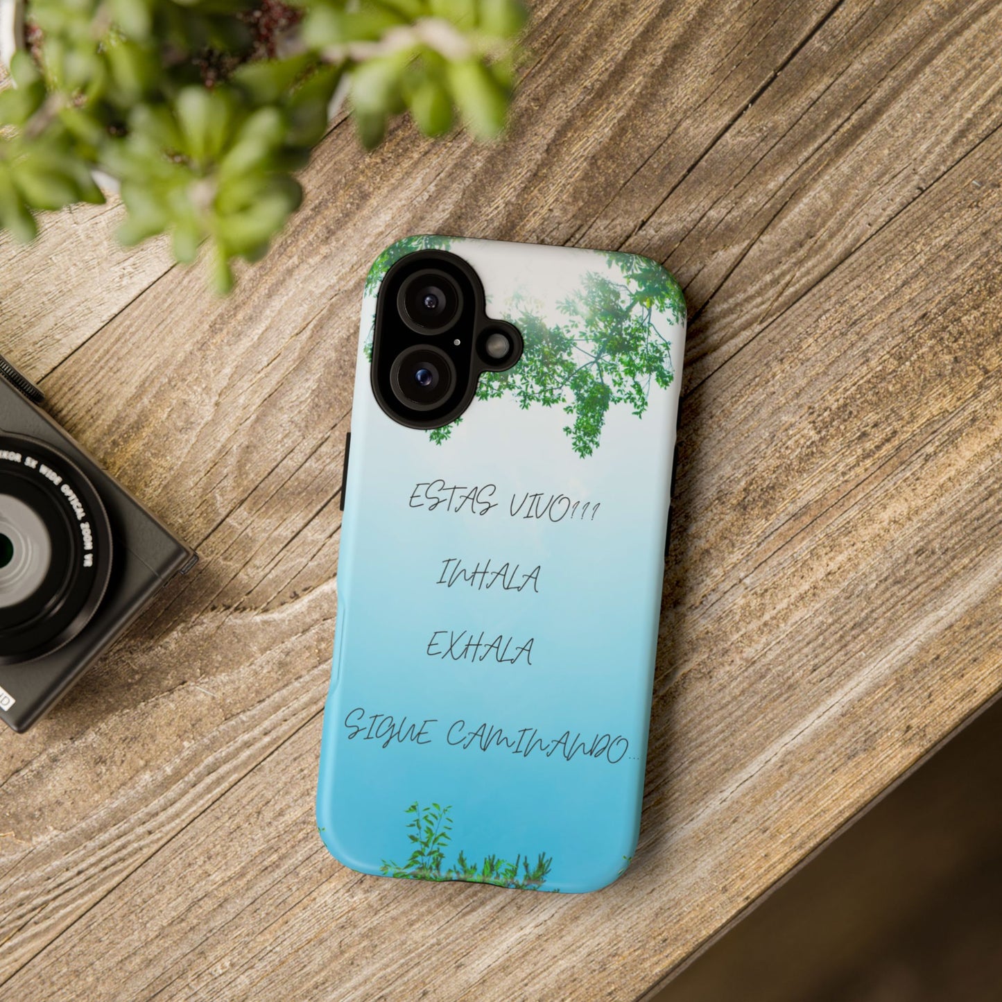 ESTAS VIVO Phone Case with Inspirational Quotes - Tough Cases | Motivational Cover, Unique Gifts, Nature Design, Mindfulness Accessory, Eco-Friendly