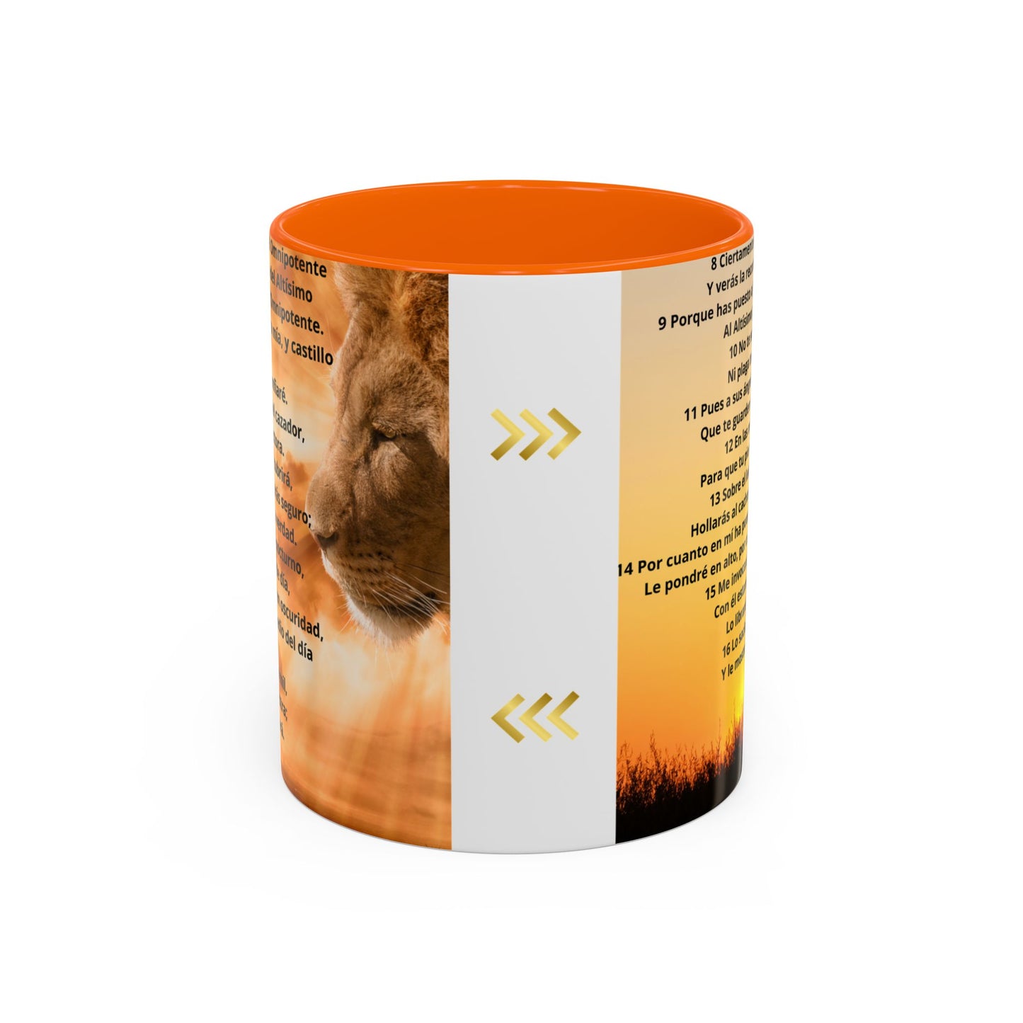 SALMO 91 Inspirational Coffee Mug, Motivational Mug, Gift for Coffee Lovers, Cozy Morning Vibes, Religious Gift