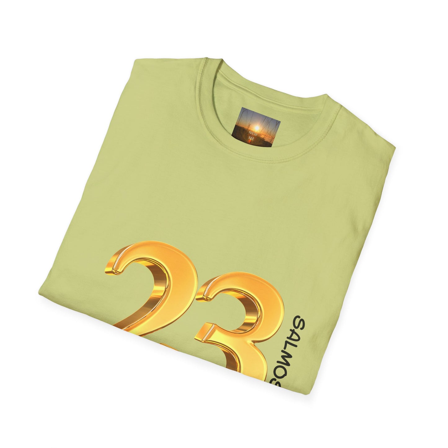 SALMOS 23 Inspirational Unisex T-Shirt with Psalm 23 Design, Motivational Gift for Friends, Faith-Based Apparel, Religious Shirt, Casual Wear