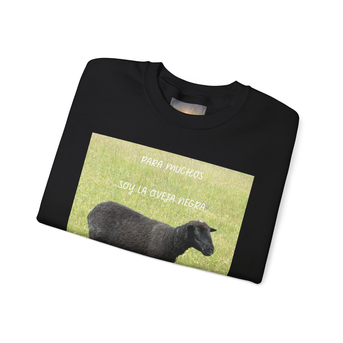 OVEJA NEGRA Crewneck Sweatshirt, Perfect Gift for Animal Lovers, Farmhouse Style, Pastoral Vibe, Ideal for Holidays
