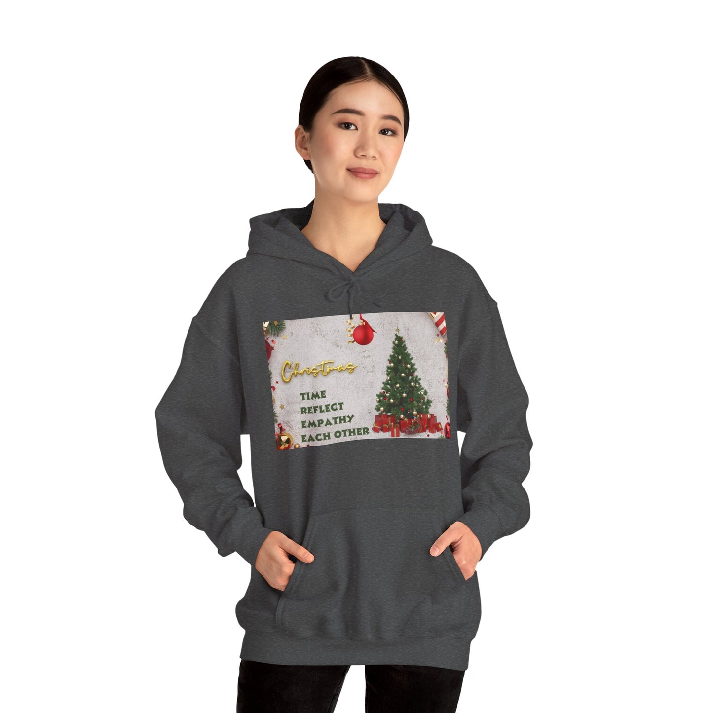Christmas Vibe Hoodie, Festive Sweatshirt for Holiday Celebrations, Cozy Gift for Friends and Family, Unisex Winter Wear, Reflect Empathy