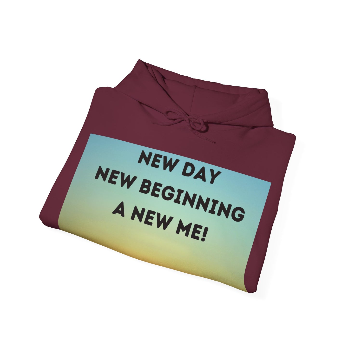 NEW DAY NEW BEGINNING A NEW ME Unisex Heavy Blend™ Hooded Sweatshirt