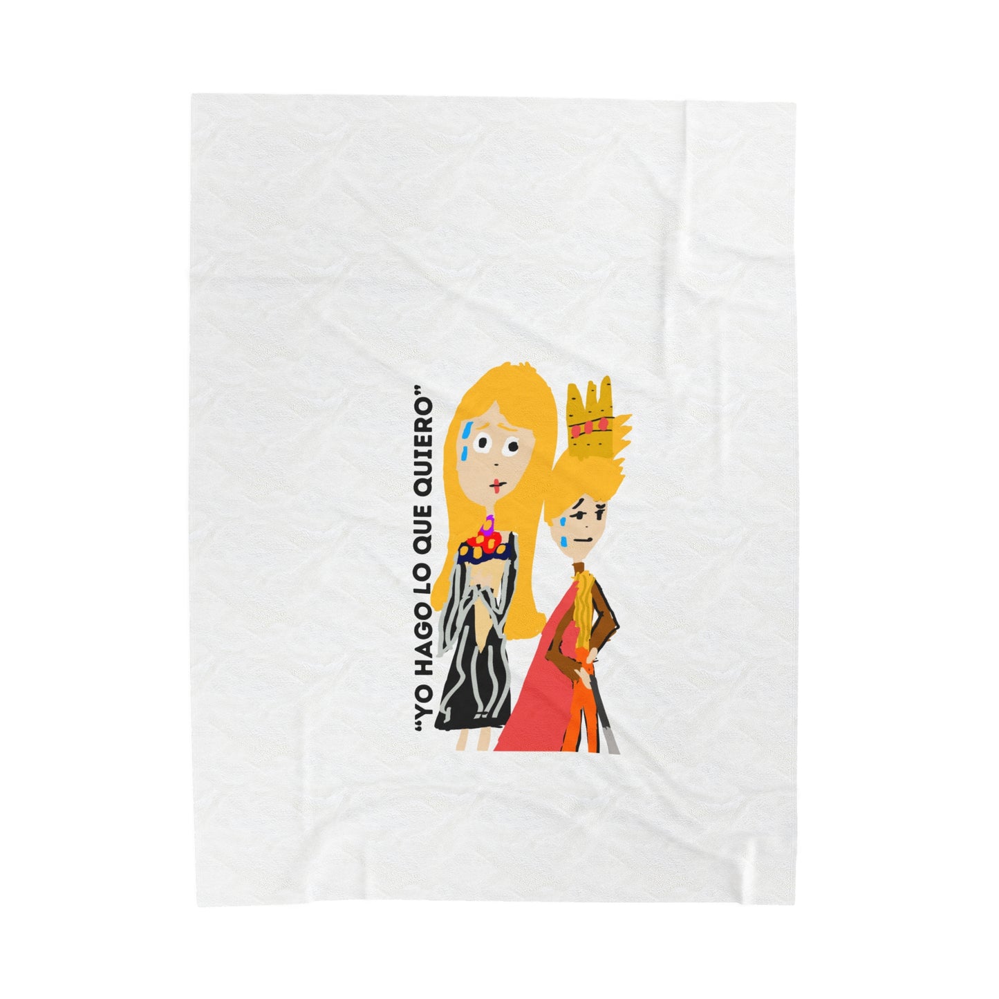 YO HAGO LO QUE QUIERO Velveteen Plush Blanket