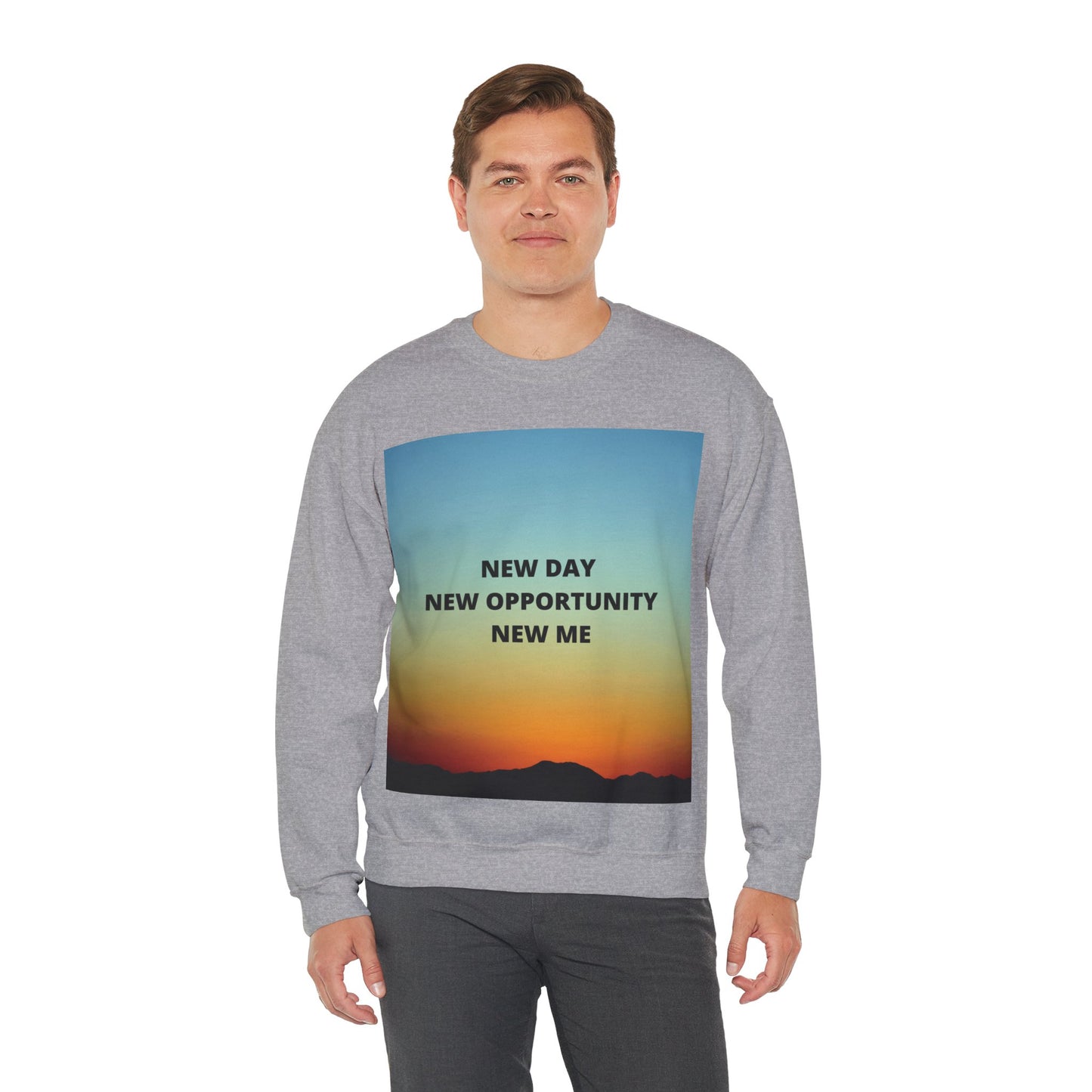 NEW DAY NEW OPPORTUNITY NEW ME Unisex Heavy Blend™ Crewneck Sweatshirt
