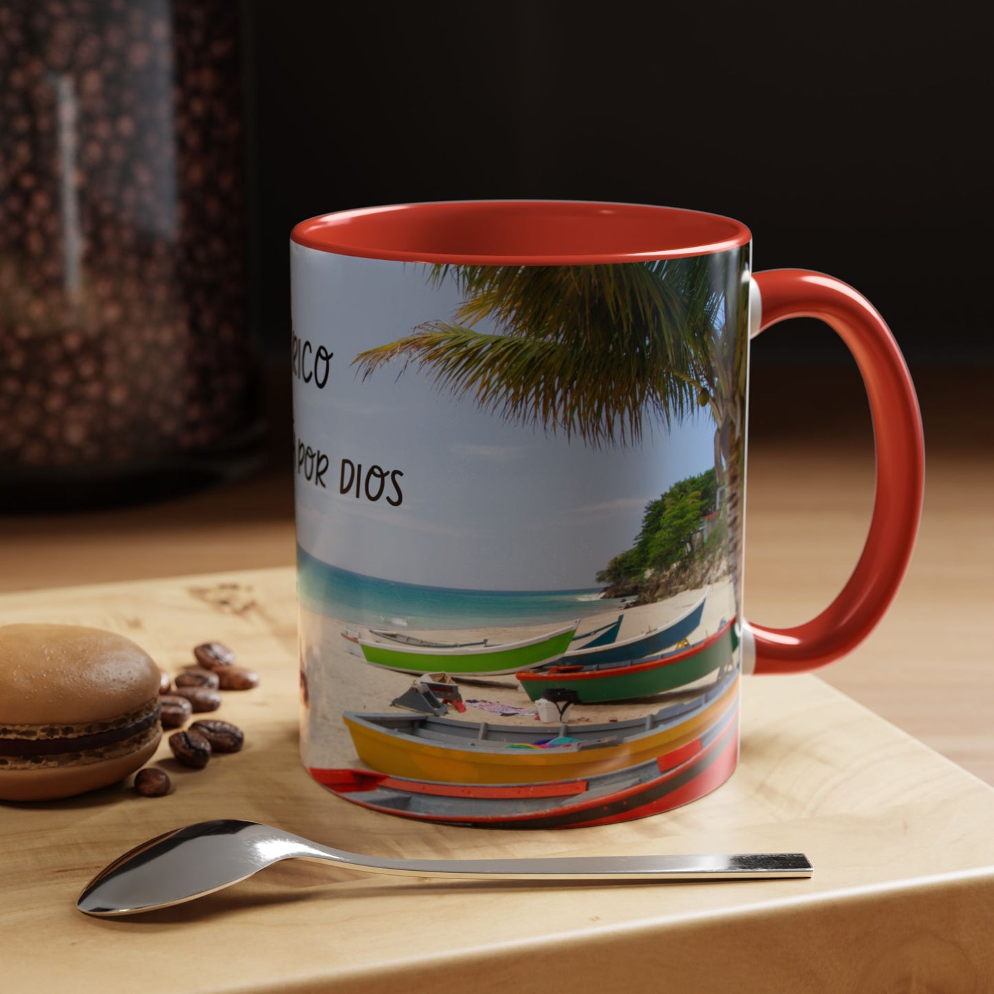Puerto Rico Accent Coffee Mug - Tropical Beach Vibes, Travel Gift, Summer Decor, Coffee Lover's Cup, Unique Mug for Her