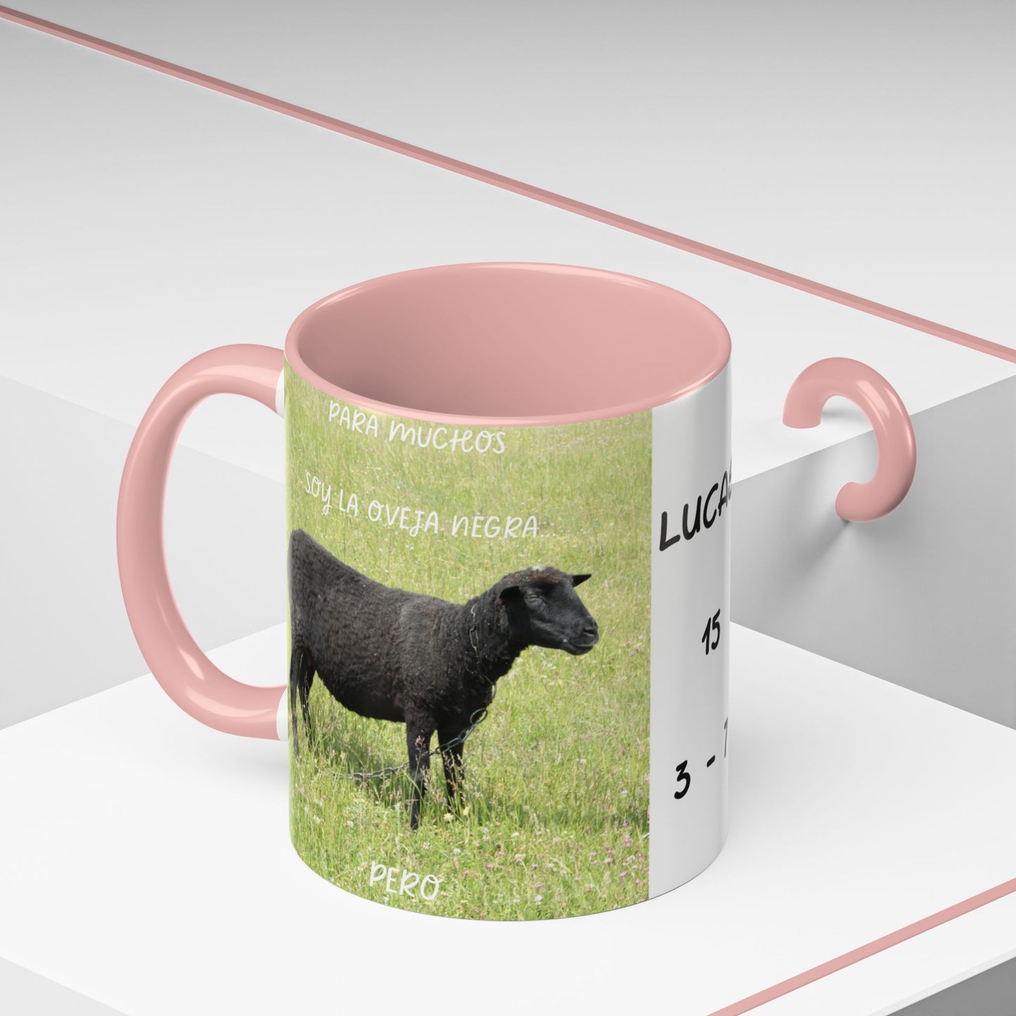 OVEJA NEGRA Personalized Accent Coffee Mug for Sheep Lovers, Custom Birthday Gift, Rustic Farmhouse Decor, Animal Mug, Unique Gift Idea