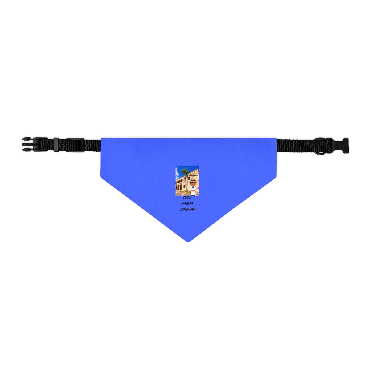 DIOS PATRIA LIBERTAD EL DOMINICANITO ESE Pet Bandana Collar