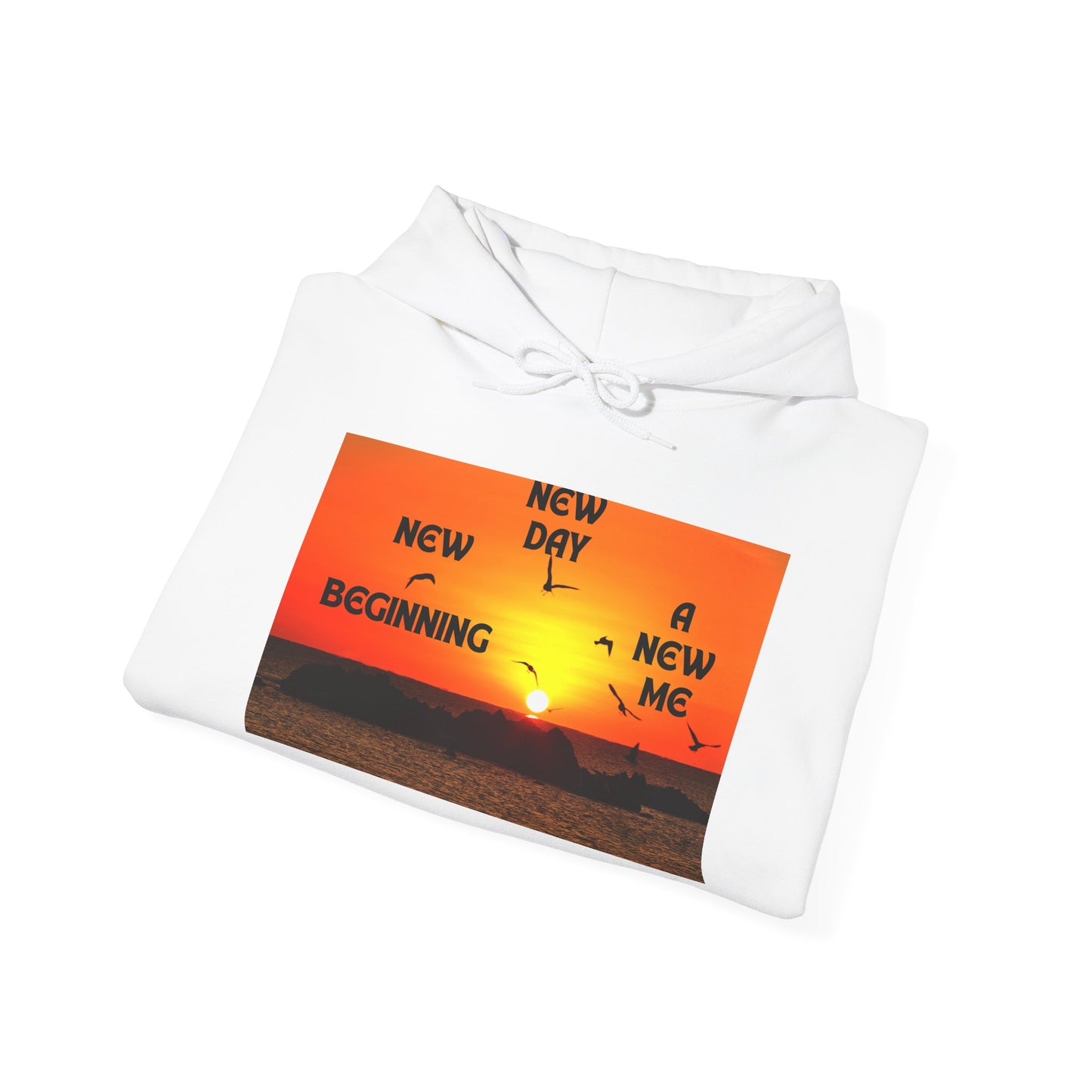 New Day, New Me Motivational Hoodie - Cozy Unisex Sweatshirt for Inspiration, Self-Care, Fitness Goals, Gift for Him, Her