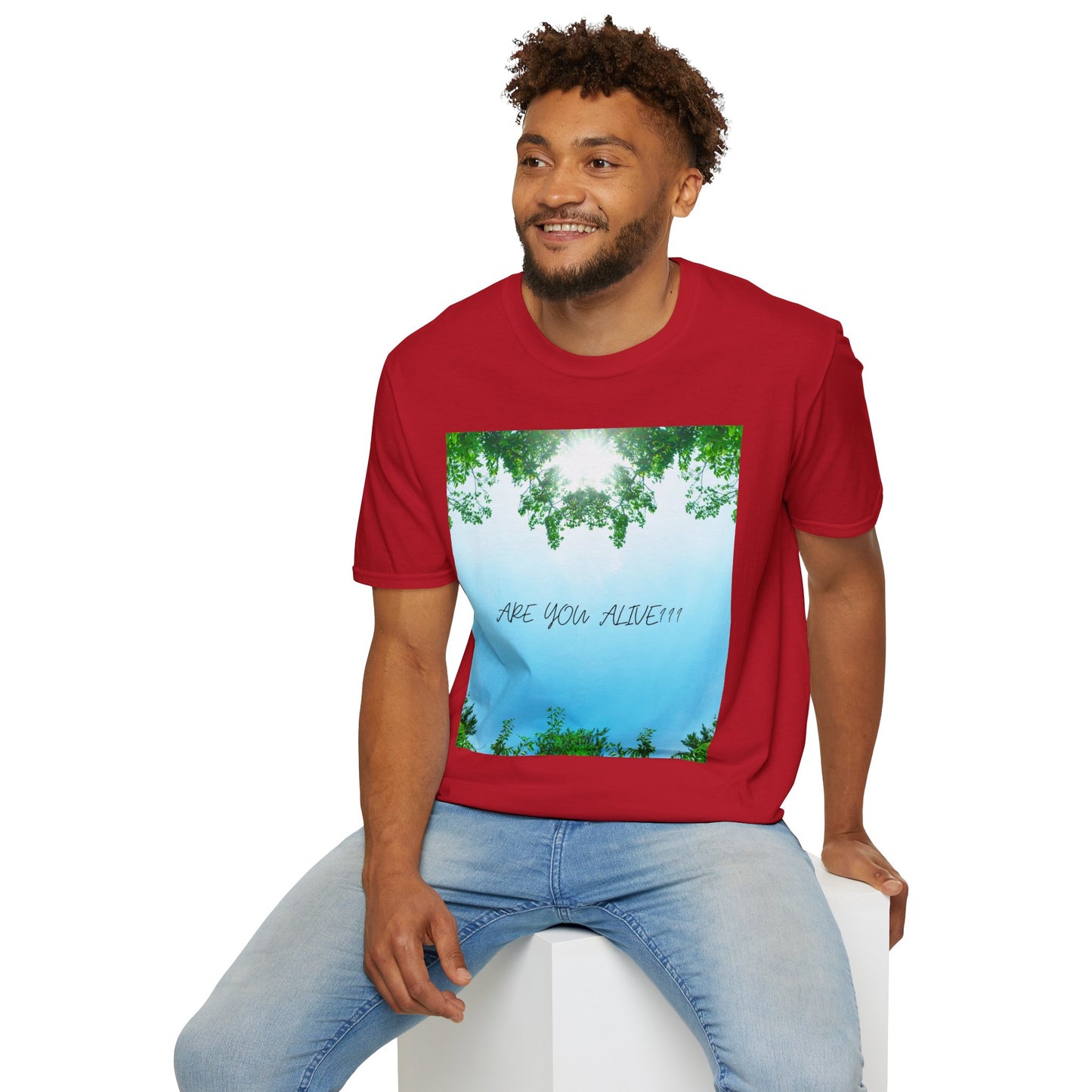 ARE YOU ALIVE? T-Shirt - Inspirational Design, Unisex Graphic Tee for Mindfulness, Casual Wear, Gifts for Nature Lovers, Positive Vibes