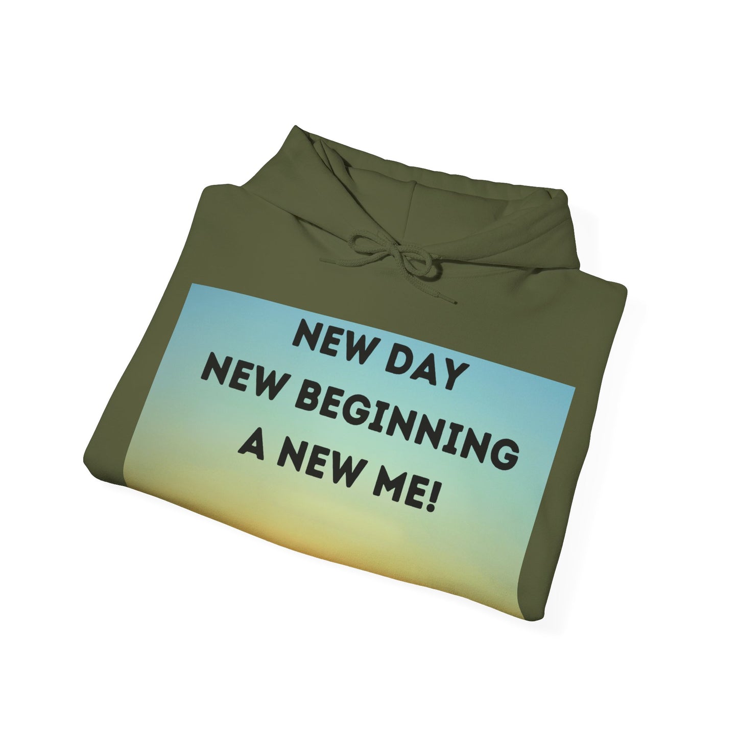 NEW DAY NEW BEGINNING A NEW ME Unisex Heavy Blend™ Hooded Sweatshirt