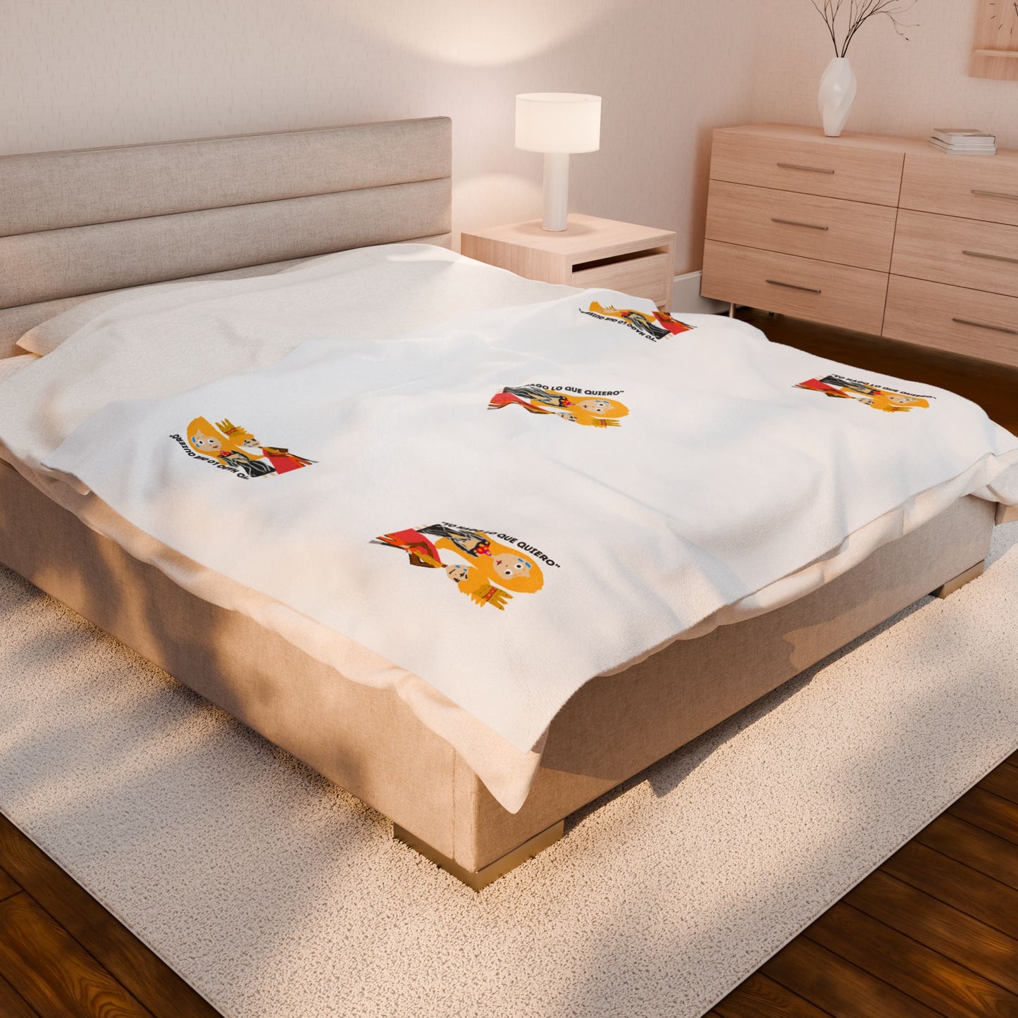 YO HAGO LO QUE QUIERO Velveteen Plush Blanket