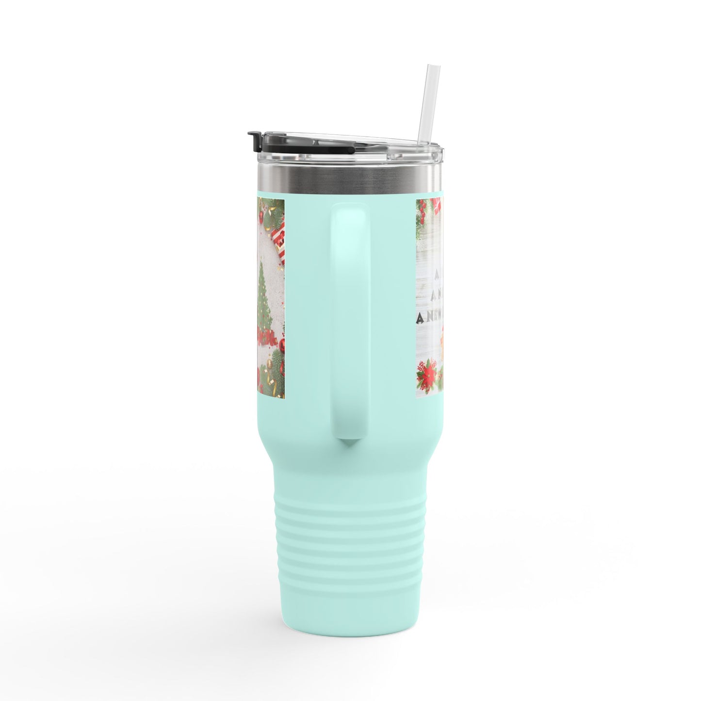 Holiday Insulated Travel Mug, 40oz | Christmas Gift, Travel Coffee Cup, Winter Drinkware, Reusable Mug, Eco-Friendly Beverage Container