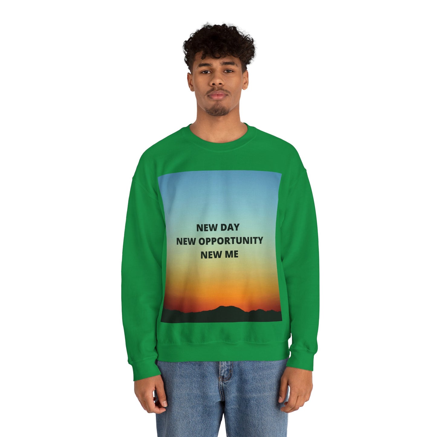NEW DAY NEW OPPORTUNITY NEW ME Unisex Heavy Blend™ Crewneck Sweatshirt