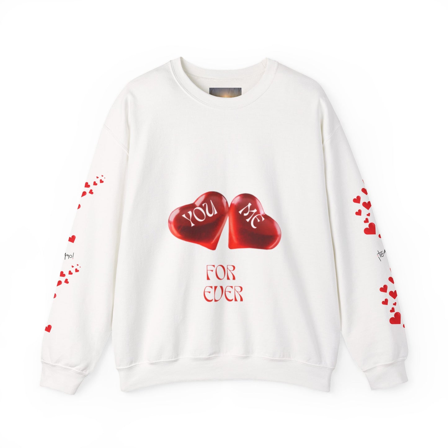 YOU AND ME Romantic Crewneck Sweatshirt, Valentine's Day Gift, Heart Sweatshirt, Unisex Love Hoodie, Couples Apparel