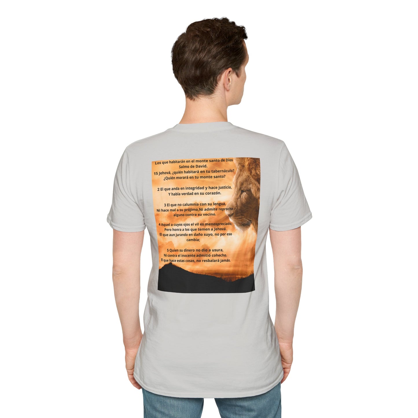 SALMOS 15 Inspirational T-Shirt, Unisex Softstyle Tee, Birthday Gift, Motivational Shirt, Soft Cotton Top, Unique Design